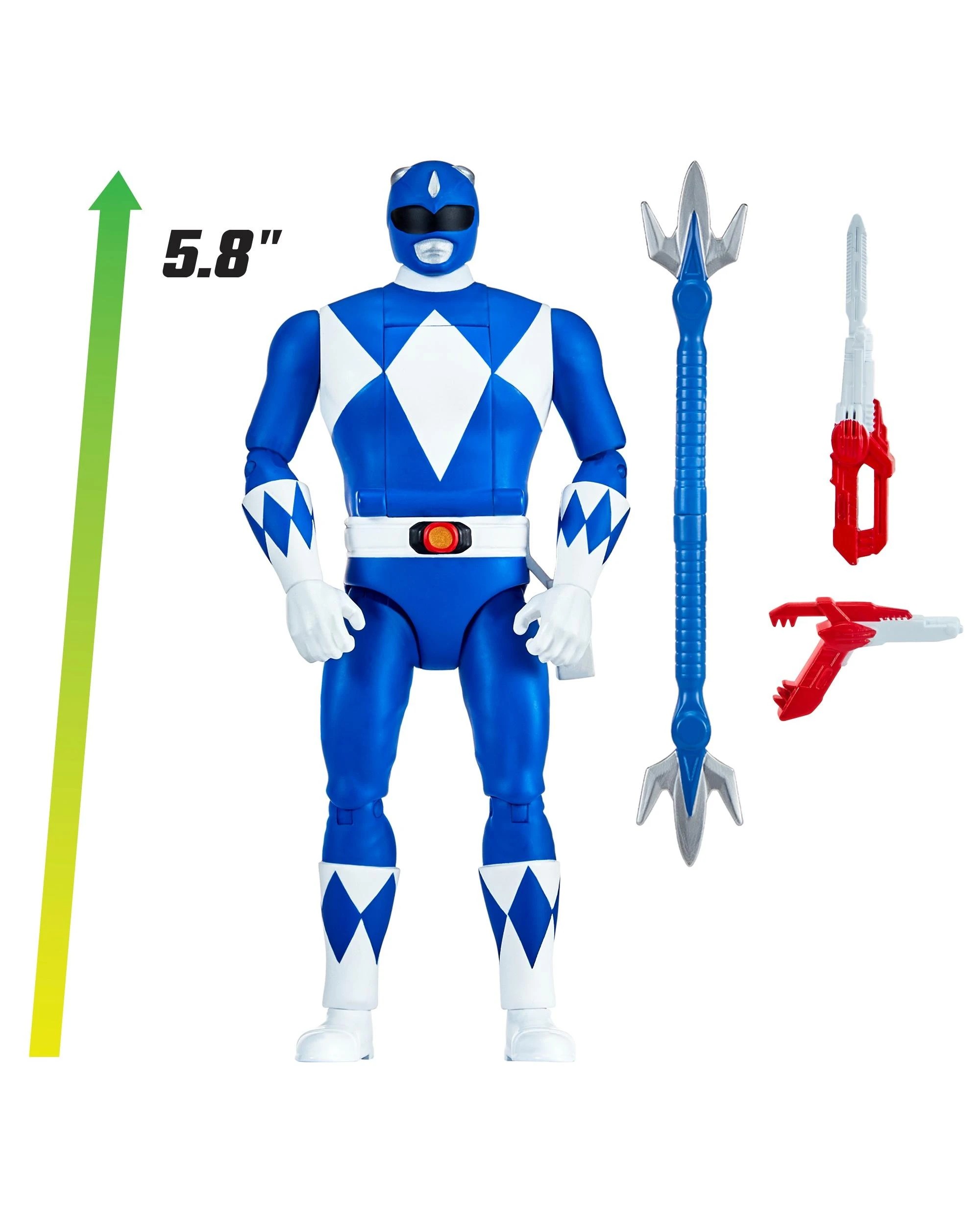 6 Mighty Morphin Power Rangers Re-Ignition Auto-Morphin Blue Ranger Action Figure, 6 of 9