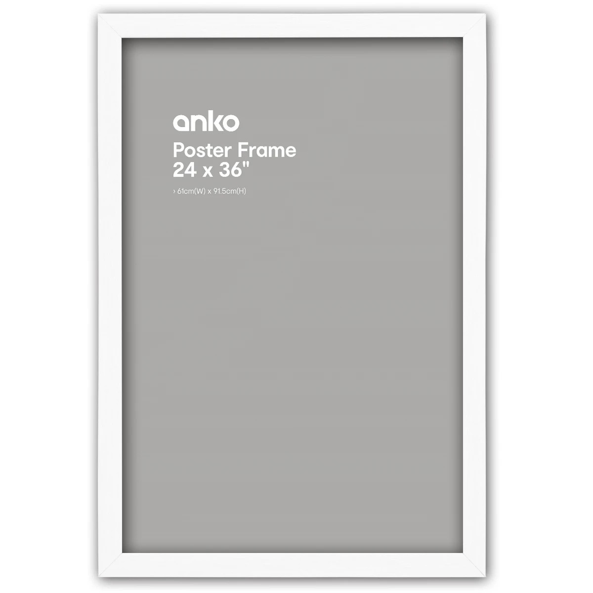 1 Large Poster Frame - 61cm x 91.5cm, White, 1 of 2