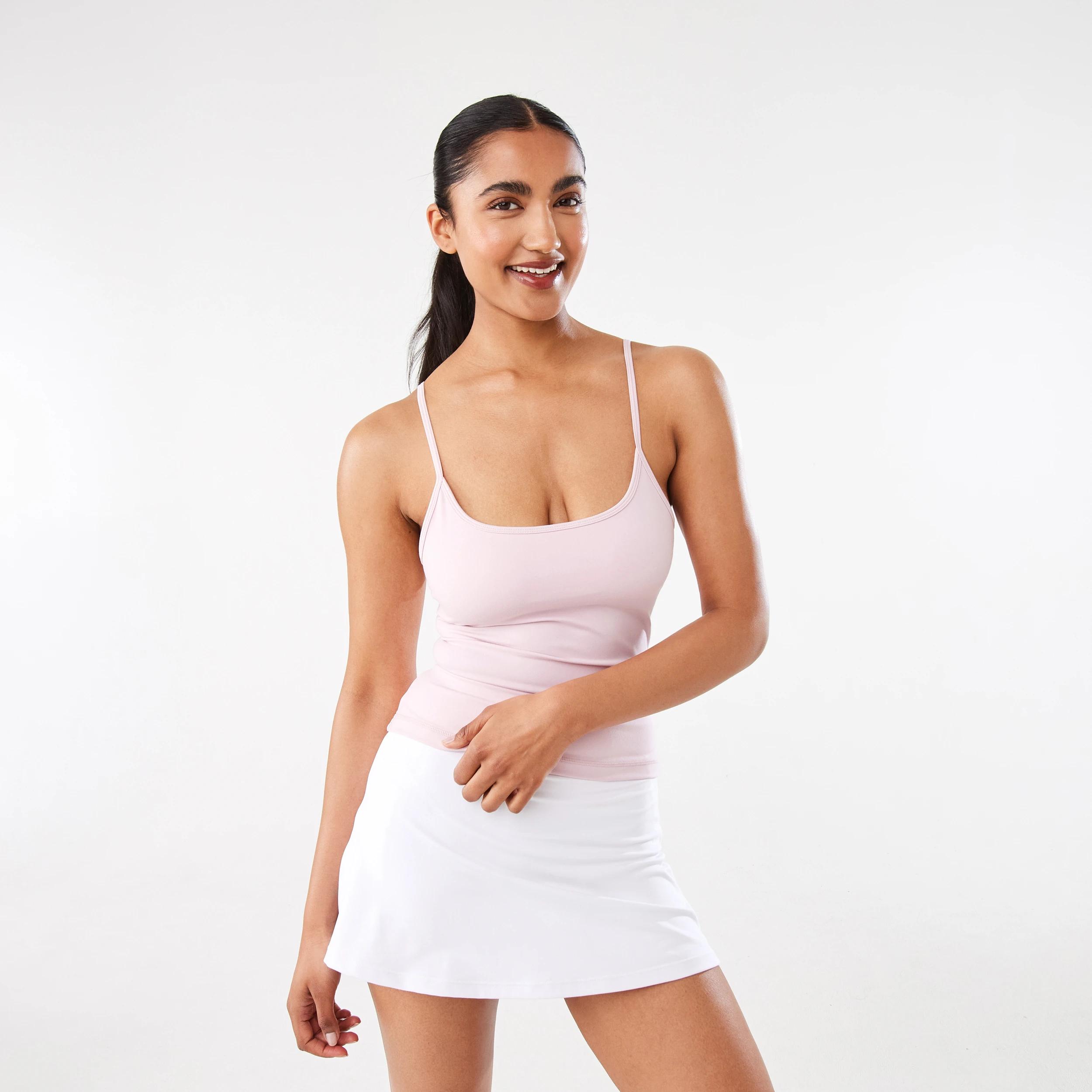 7 Active Womens Ultrasoft Shelf Tank AURA PINK, 7 of 7