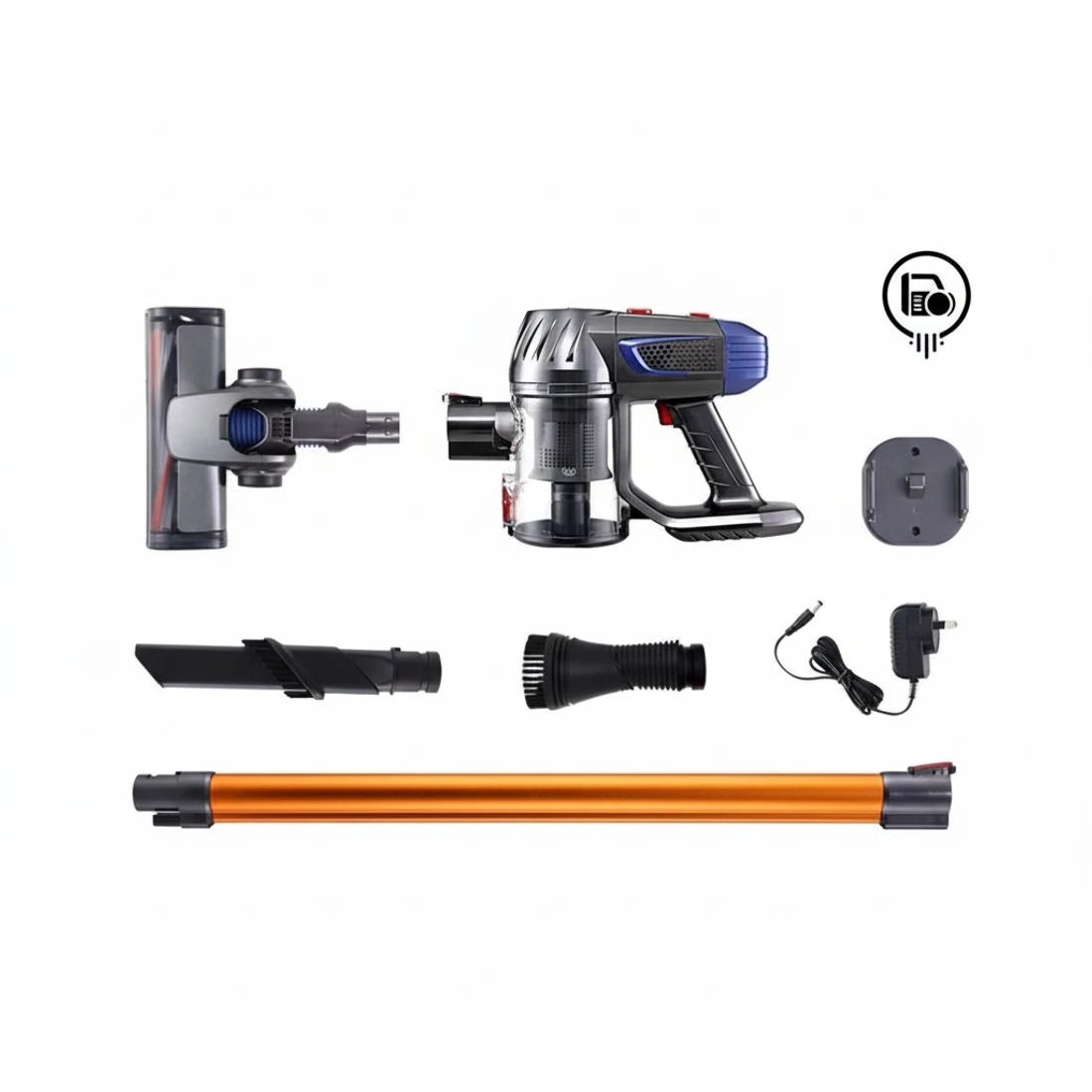 6 Devanti Stick Vacuum Cleaner Bagless Cordless 150W Gold - Gold, 6 of 6