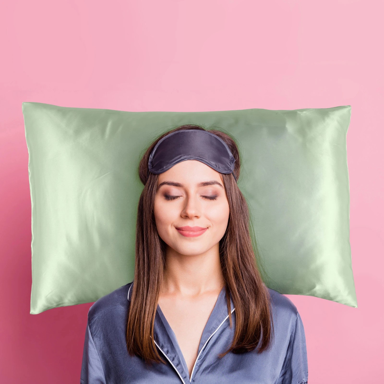 3 Casa Decor Luxury Satin Pillowcase Set With Gift Box Luxury Bedding  Twin Pack - Green, 3 of 10