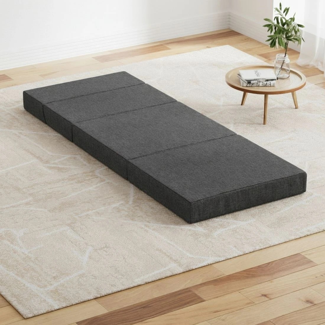 1 Giselle Bedding Foldable Mattress Folding Foam Bed Floor Mat - Grey, 1 of 4