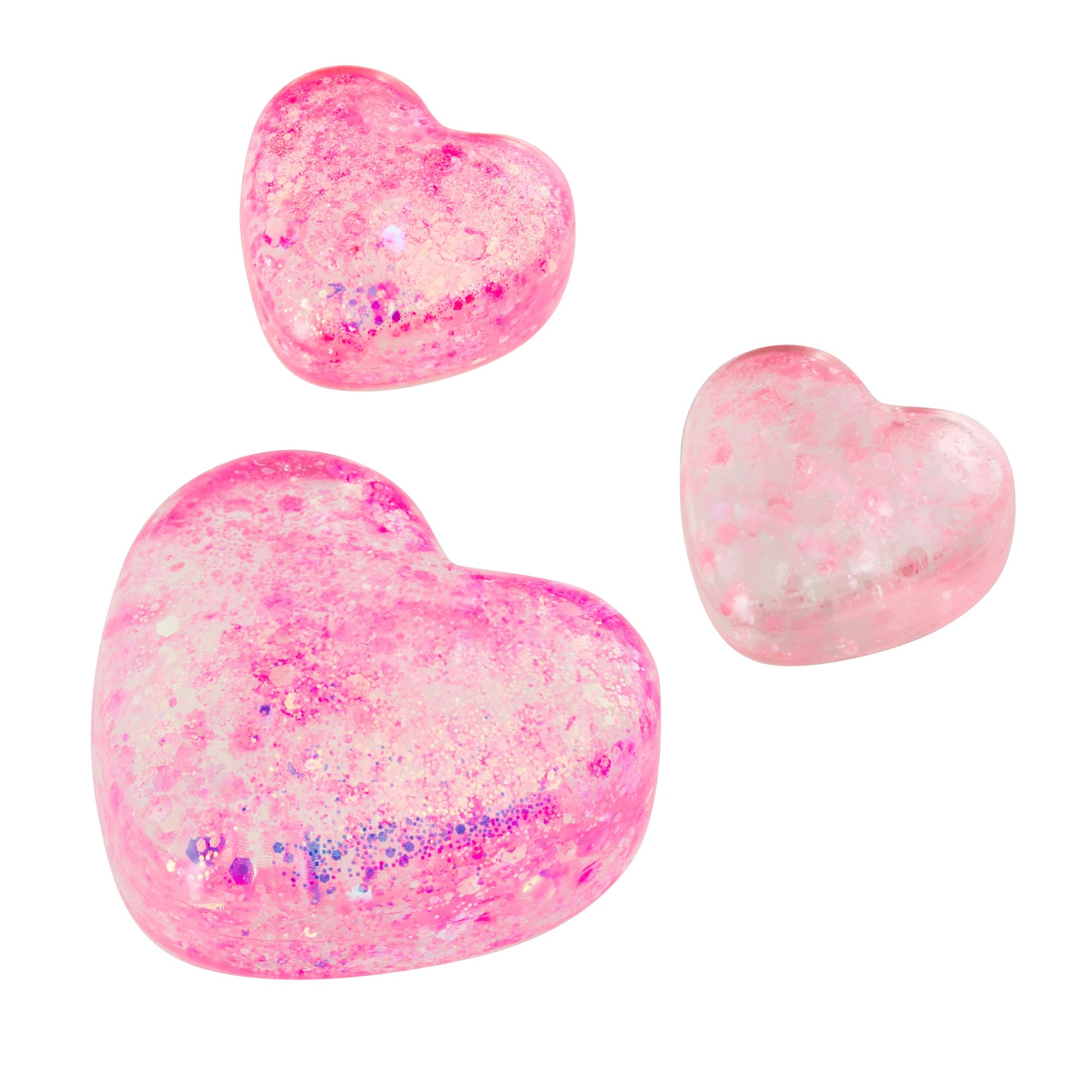 2 3 Pack ToyMania Squish and Squiggle Squishy Hearts - Assorted, 2 of 7