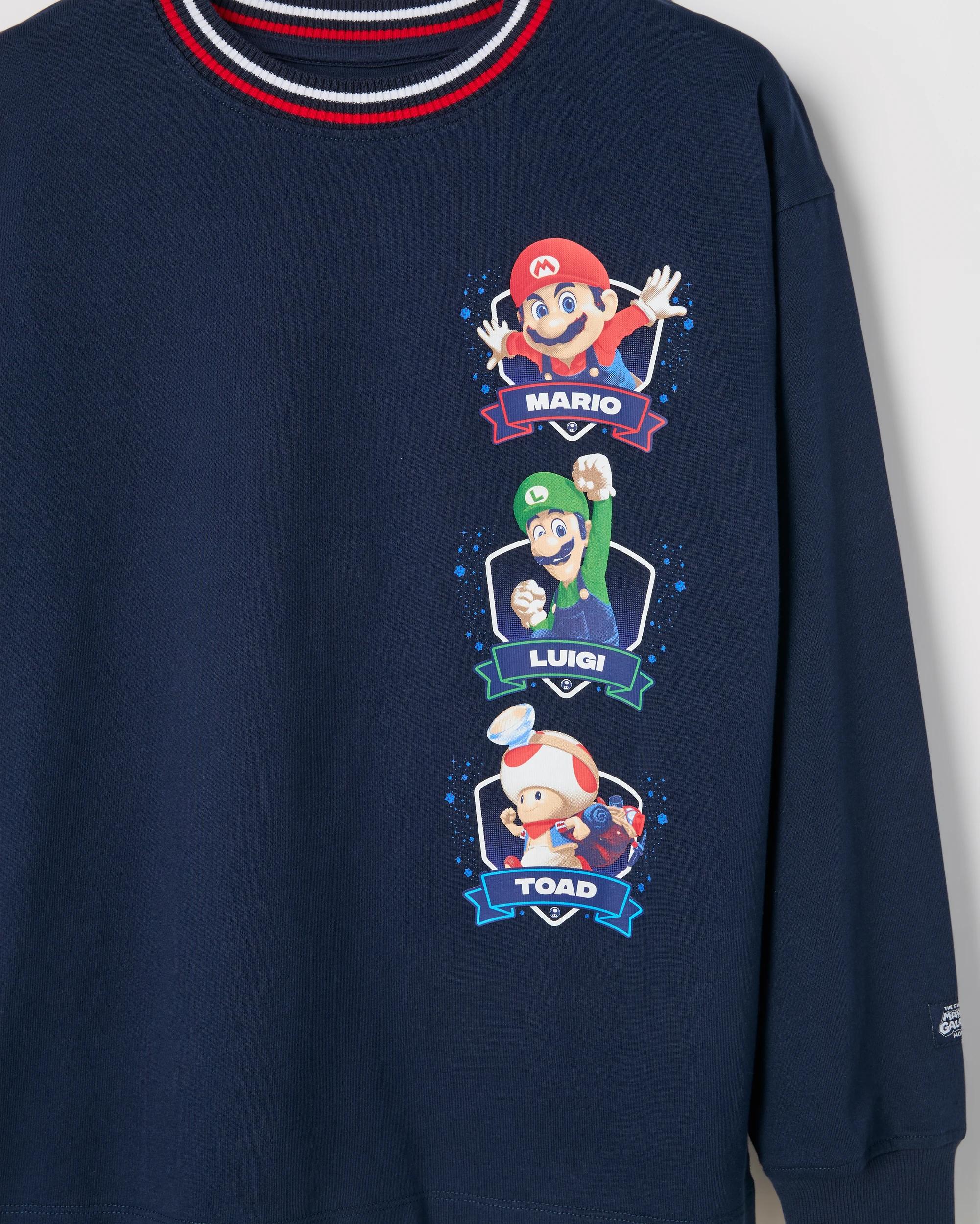 8 Super Mario Australian Cotton Long Sleeve T-Shirt BLACK, 8 of 9