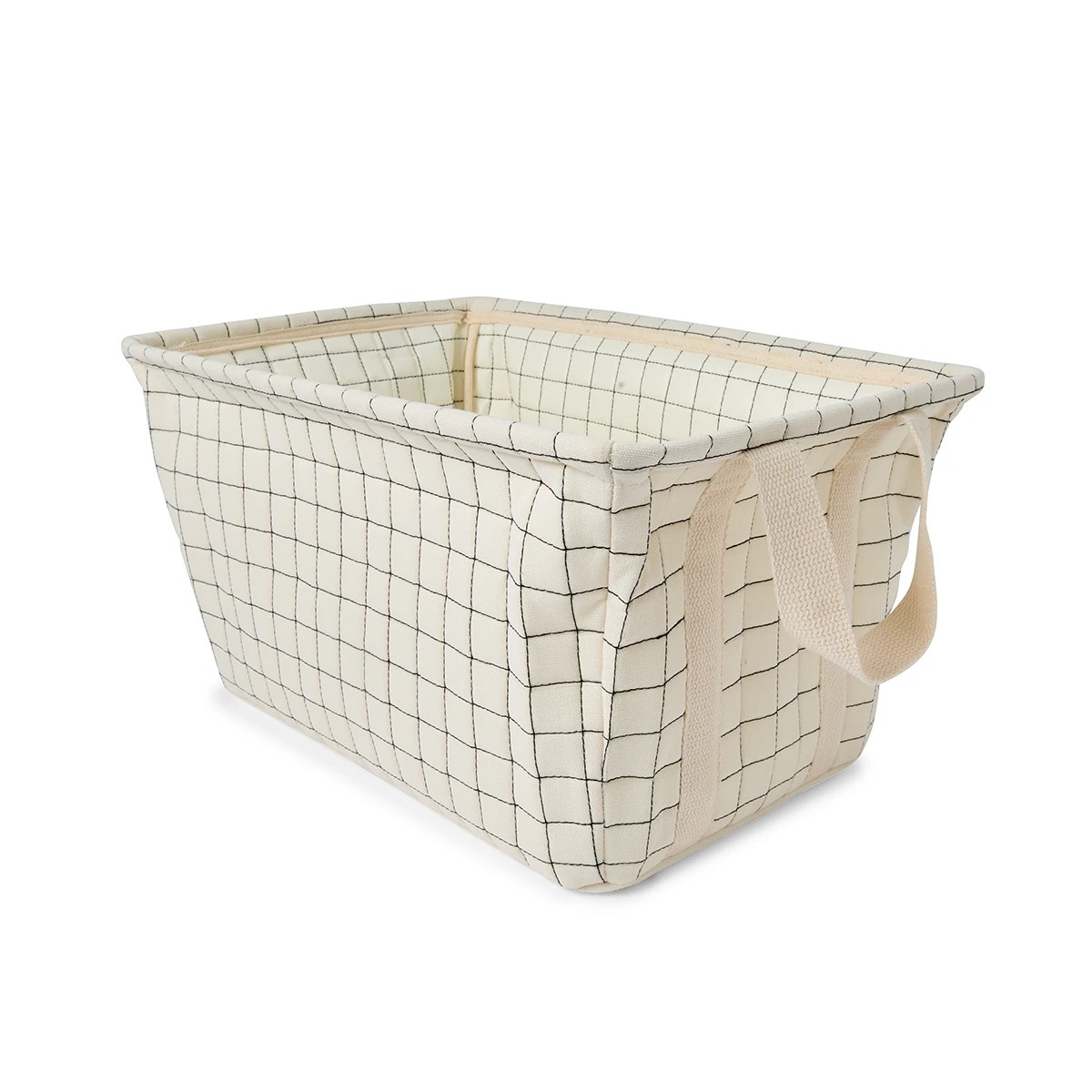 2 Rectangle Quilted Basket - Beige, 2 of 8