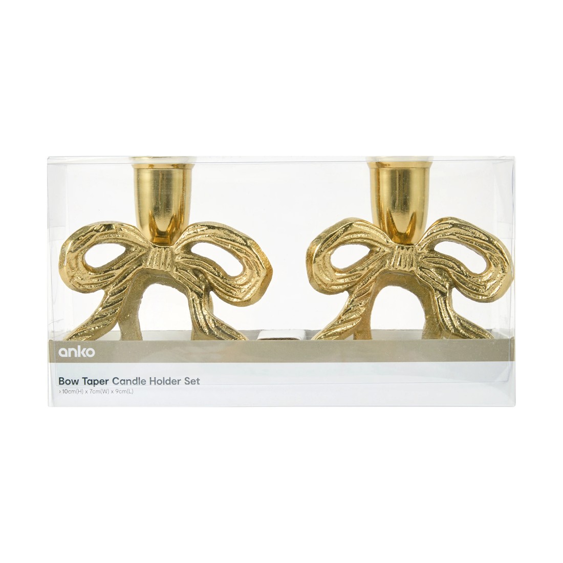 5 Bow Taper Candle Holder Set, 5 of 5