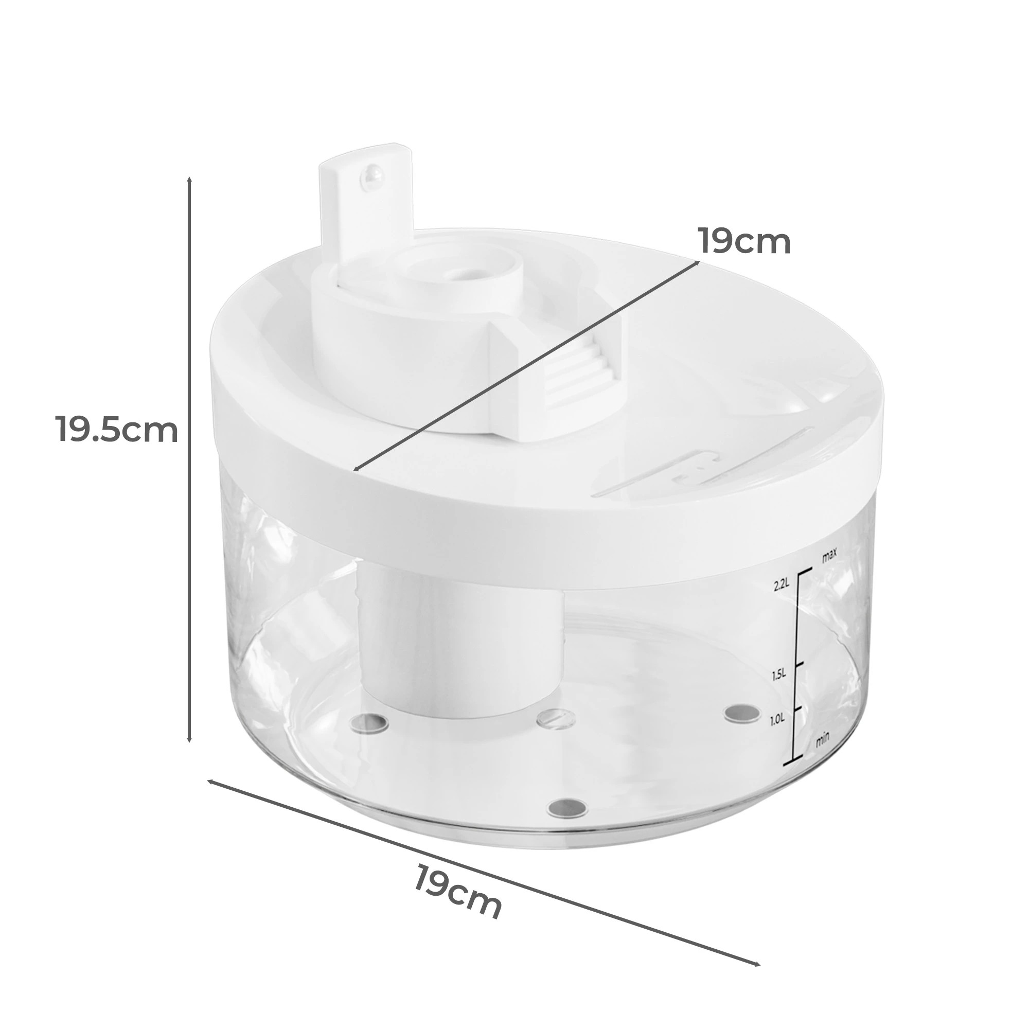 3 Pawz Pet Water Fountain Dog Cat Drinking Dispenser Usb 2.2L, 3 of 9