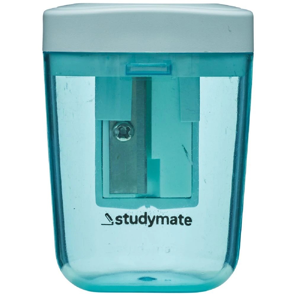 1 Studymate Barrel 1 Hole Sharpener Aqua, 1 of 2