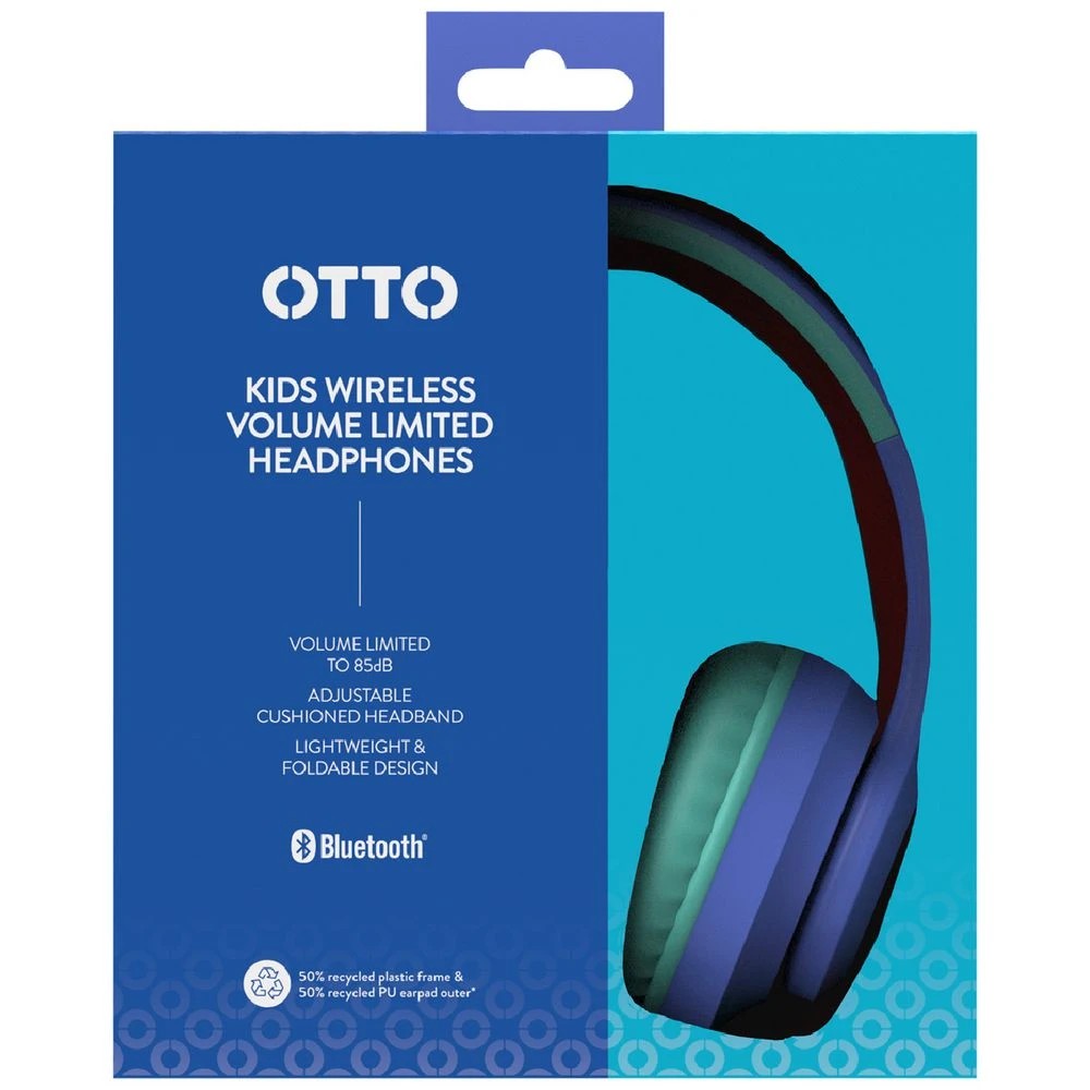 6 Otto Kids Wireless Headphones Blue, 6 of 7