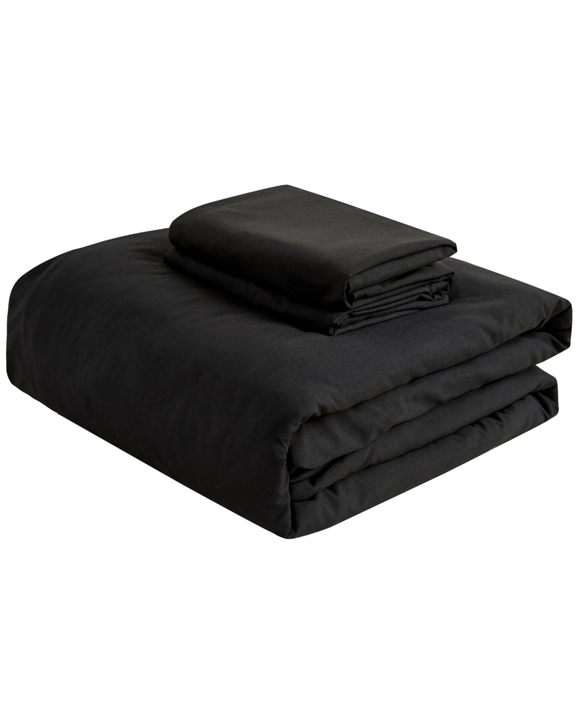 5 CleverPolly 100% Vintage Washed Microfibre Fitted Sheet Set - Black - Super King Bed, 5 of 6