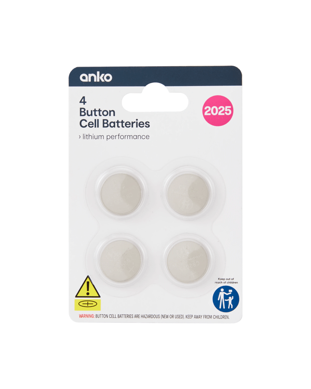 4 Pack Button Cell Batteries - CR