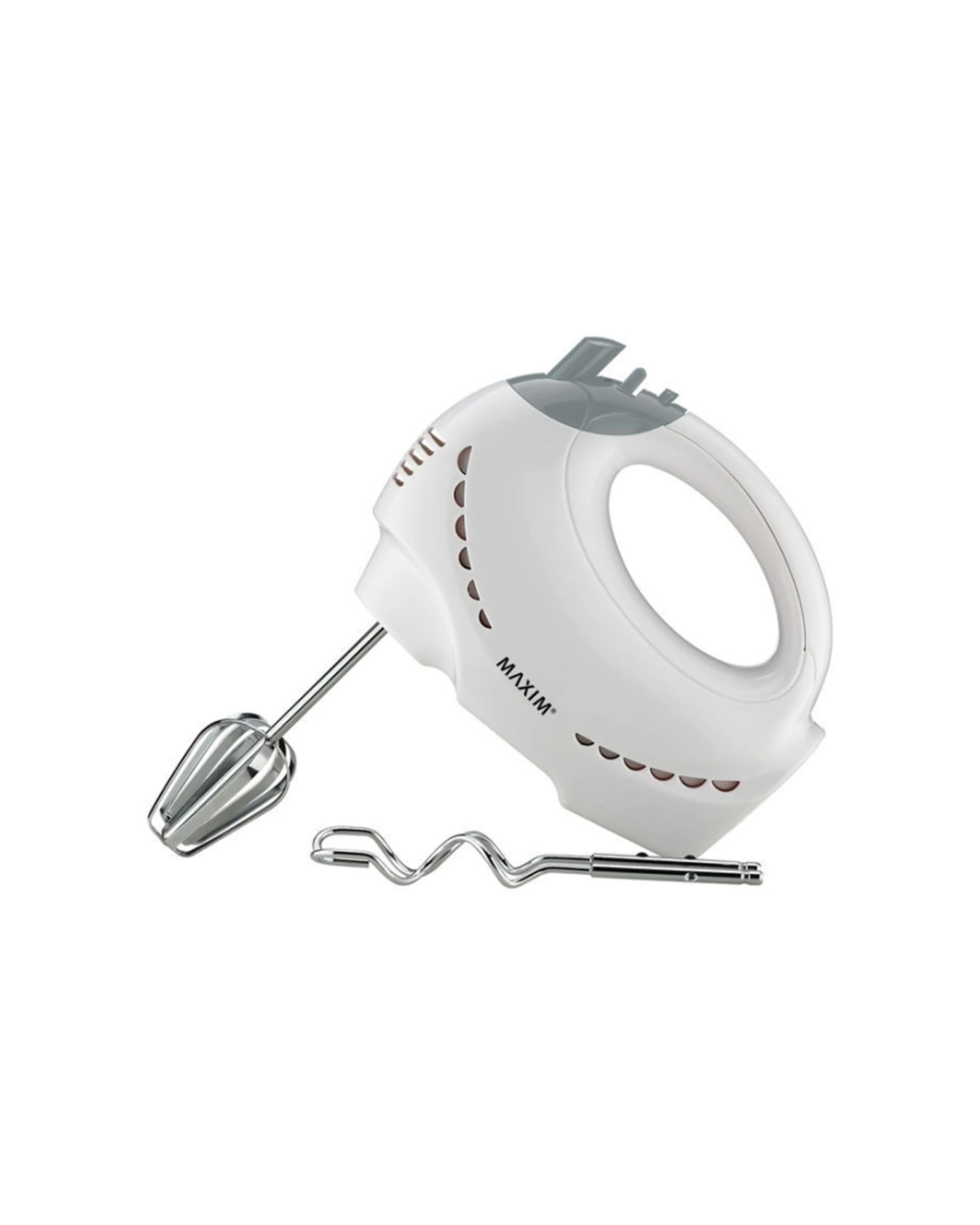 1 Maxim Hand Mixer 200W 5 Speed Turbo Ejection Kitchen Appliance Appliance - White, 1 of 1