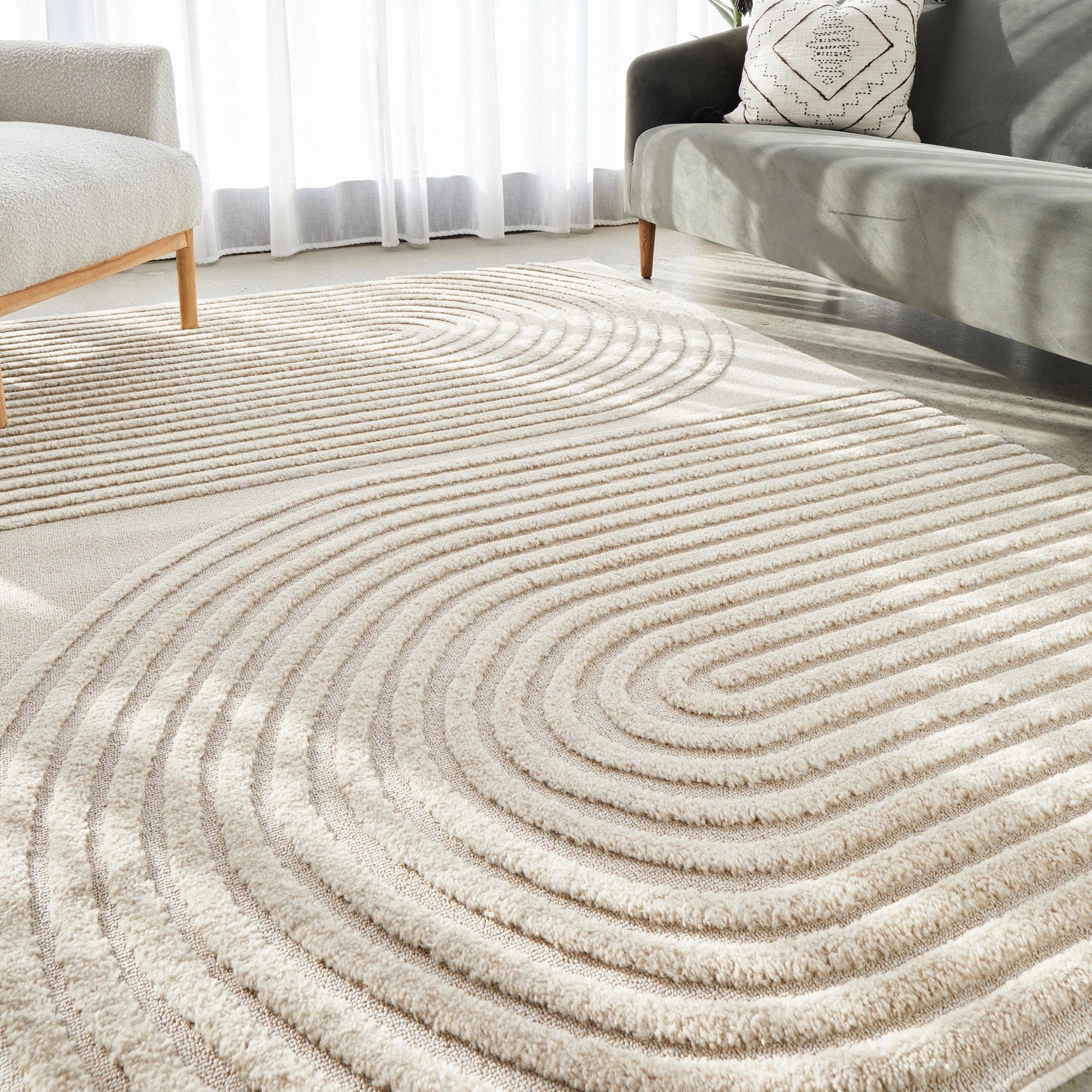 2 Common Ground Rugs Nirvana 83 230x160cm - Beige, 2 of 7