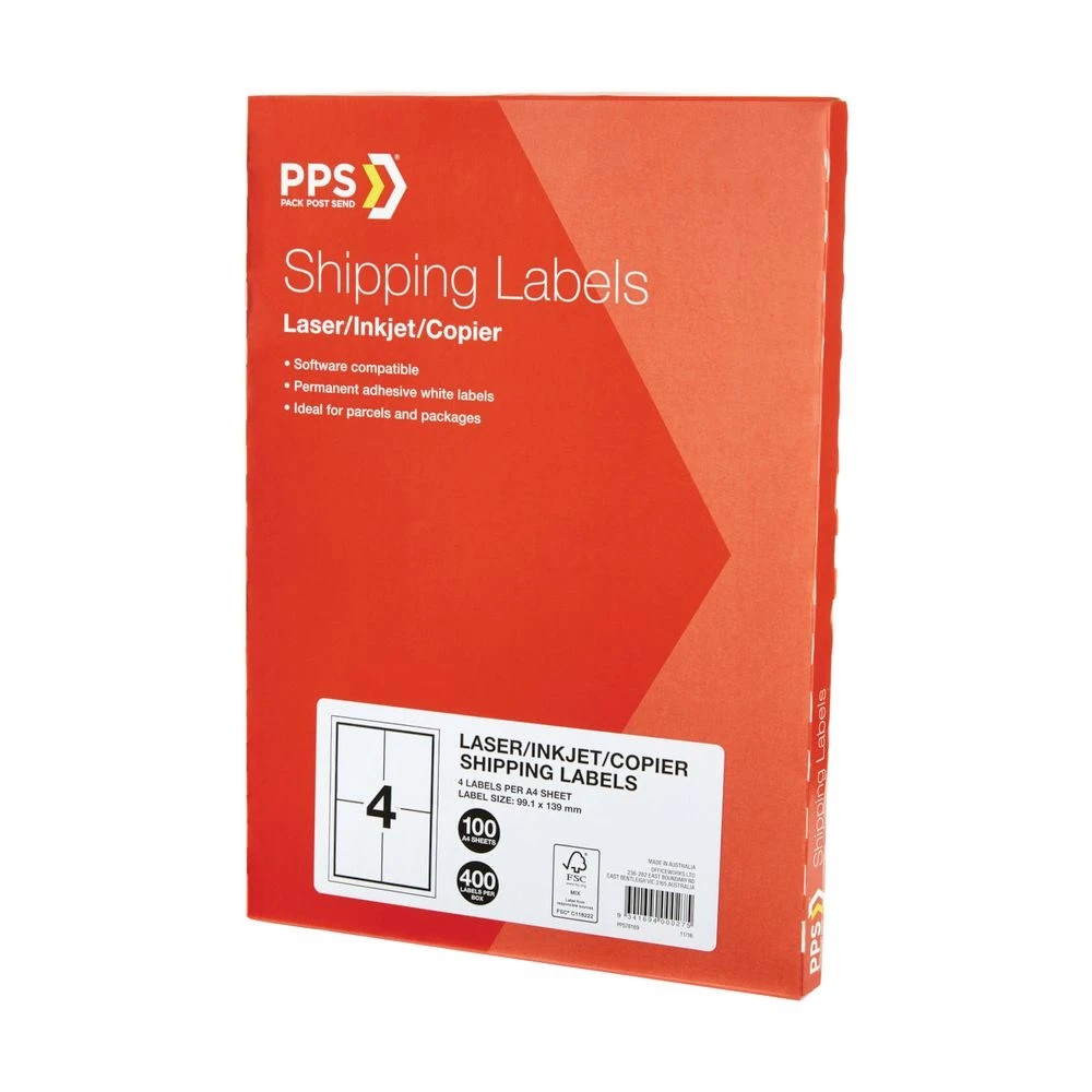 3 PPS Inkjet Laser Shipping Labels 4UP 100 Sheets, 3 of 3
