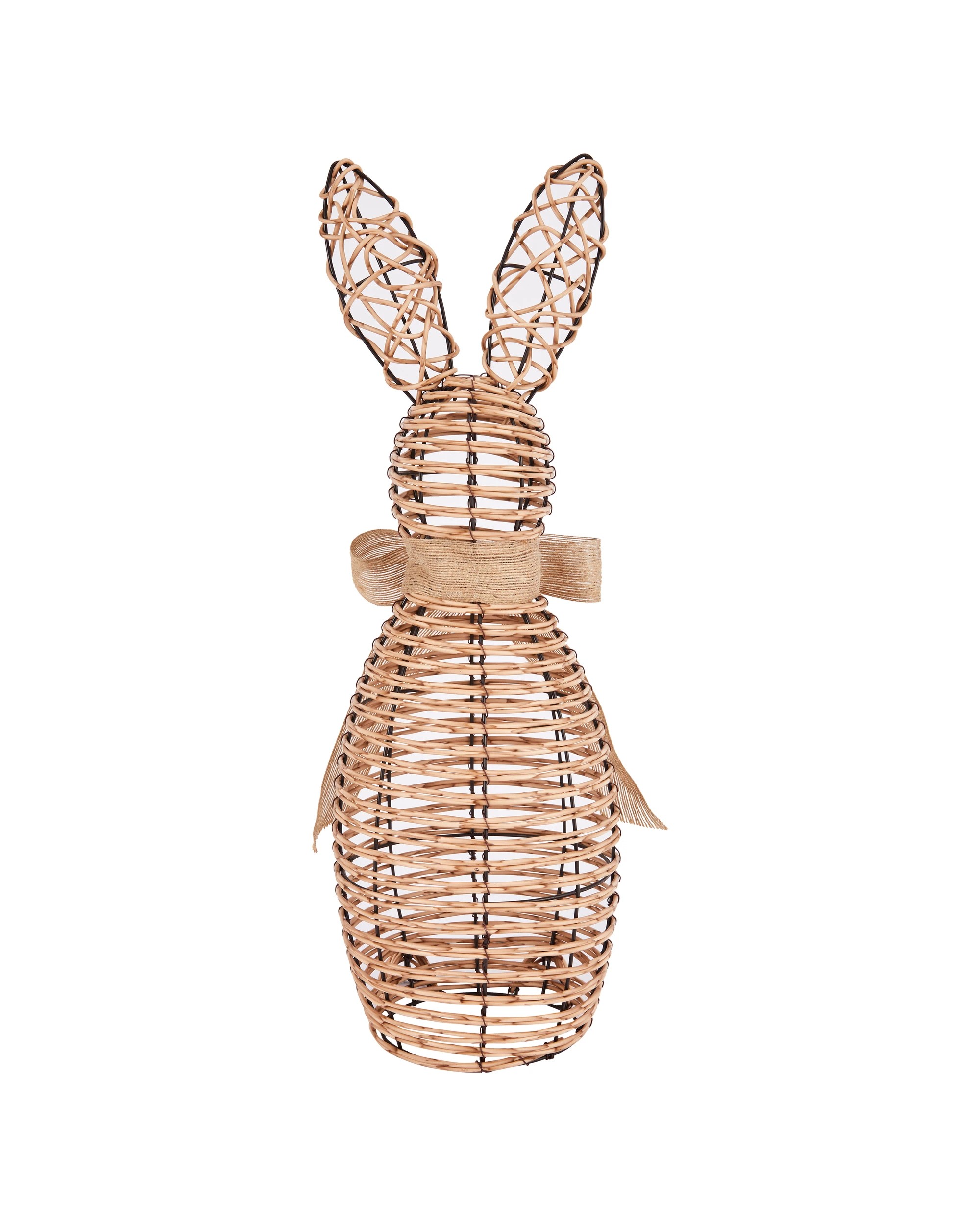 3 Extra Large Faux Rattan Bunny, 3 of 4