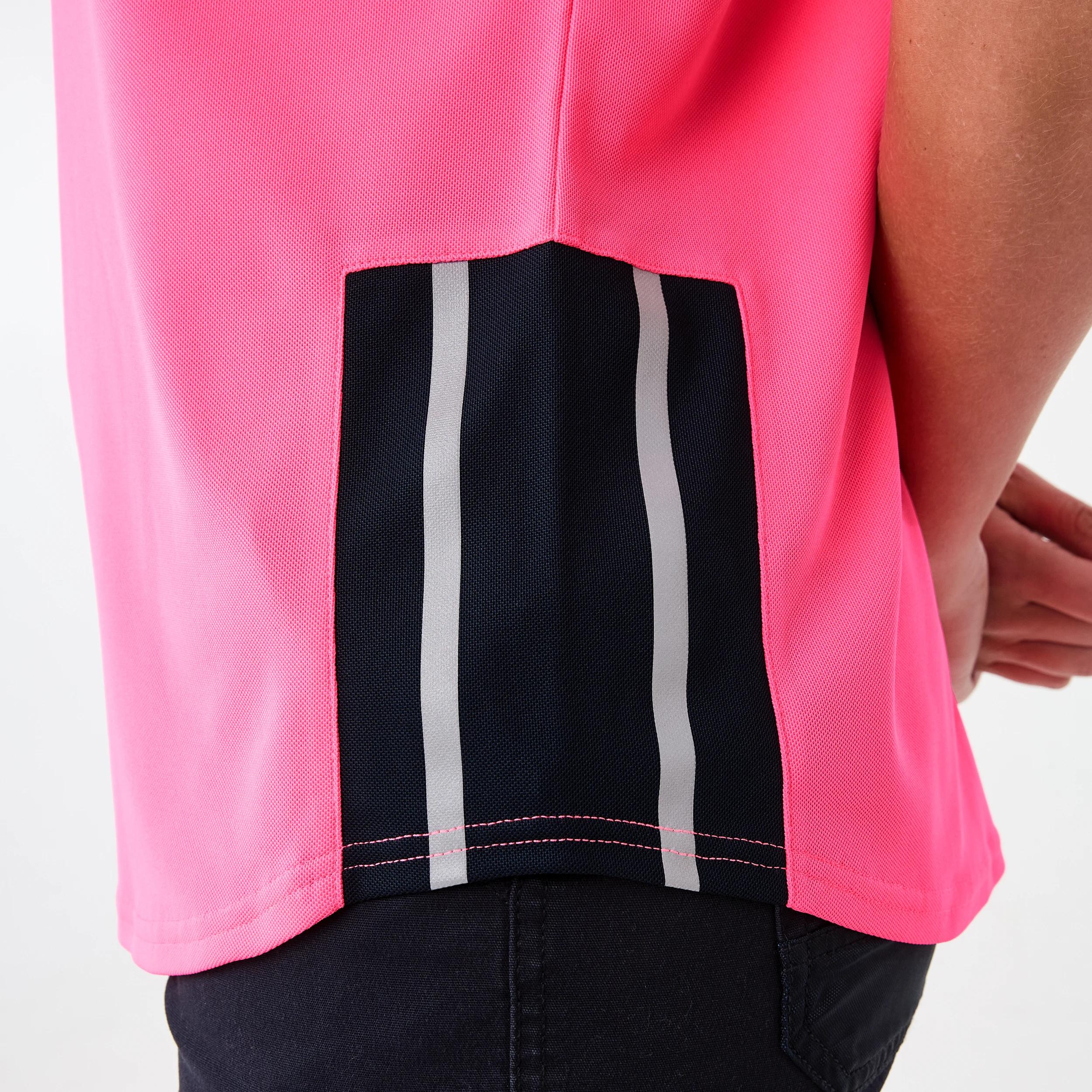 7 Workwear Short Sleeve Cool Polo Shirt SAFETY PINK, 7 of 7