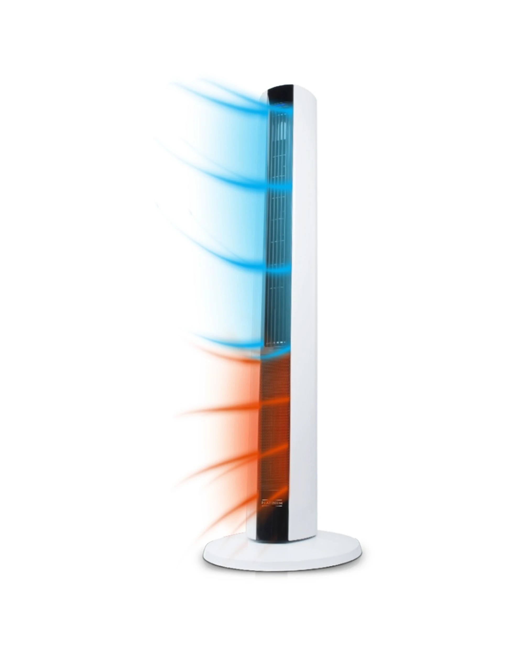 3 Goldair Platinum -Season Tower Fan Heater 3 Heat 4 Cool Settings 1500W - White, 3 of 7