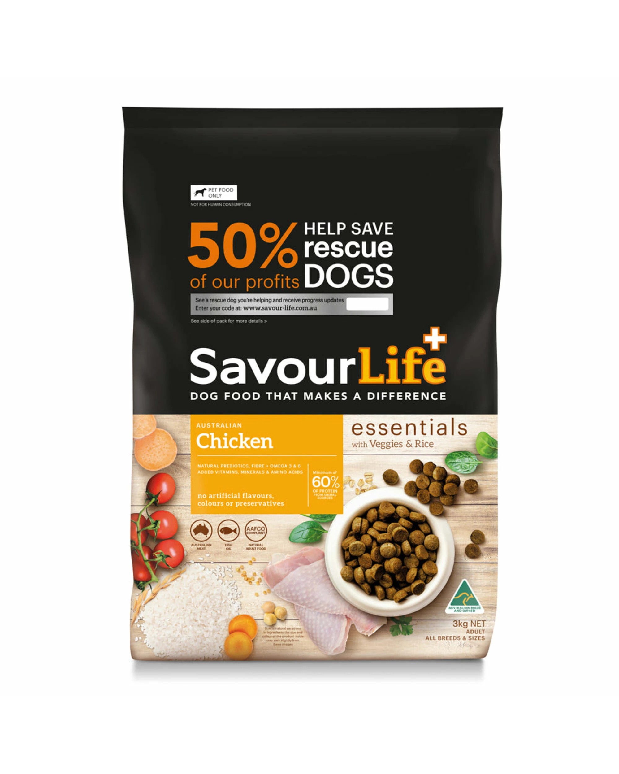 1 Savourlife Essentials Adult Chicken 3kg, 1 of 2