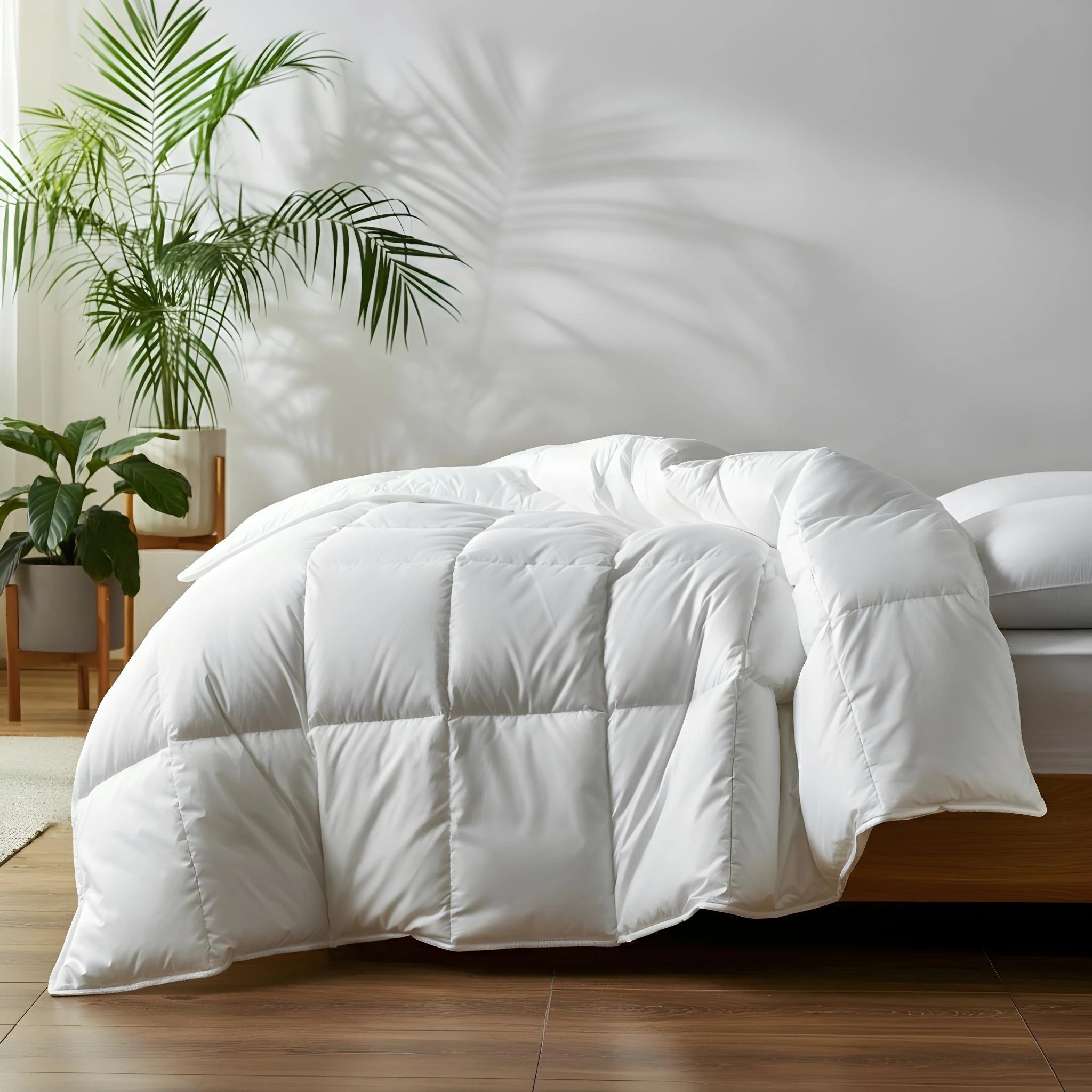 3 Casa Decor Silk Touch Quilt 360GSM All Seasons Antibacterial Hypoallergenic - Single Bed - White, 3 of 4