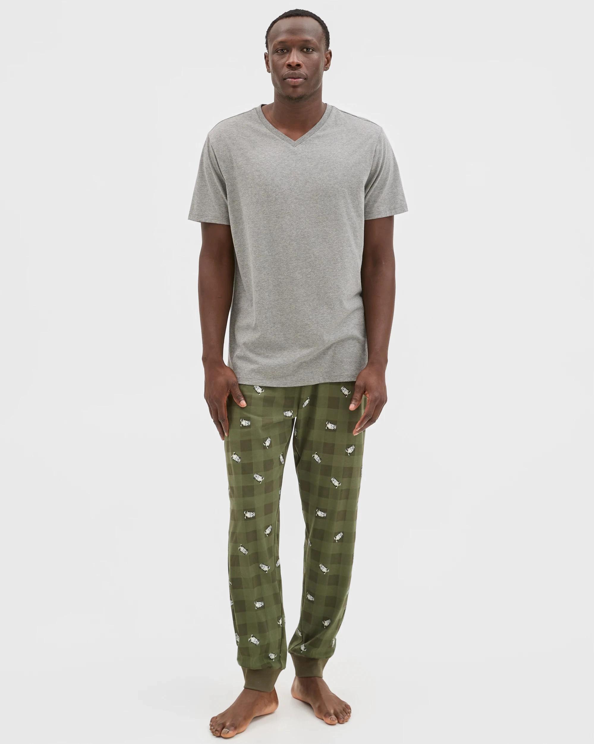 1 Maxx Australian Cotton Sleep T-Shirt GREY MARLE, 1 of 5