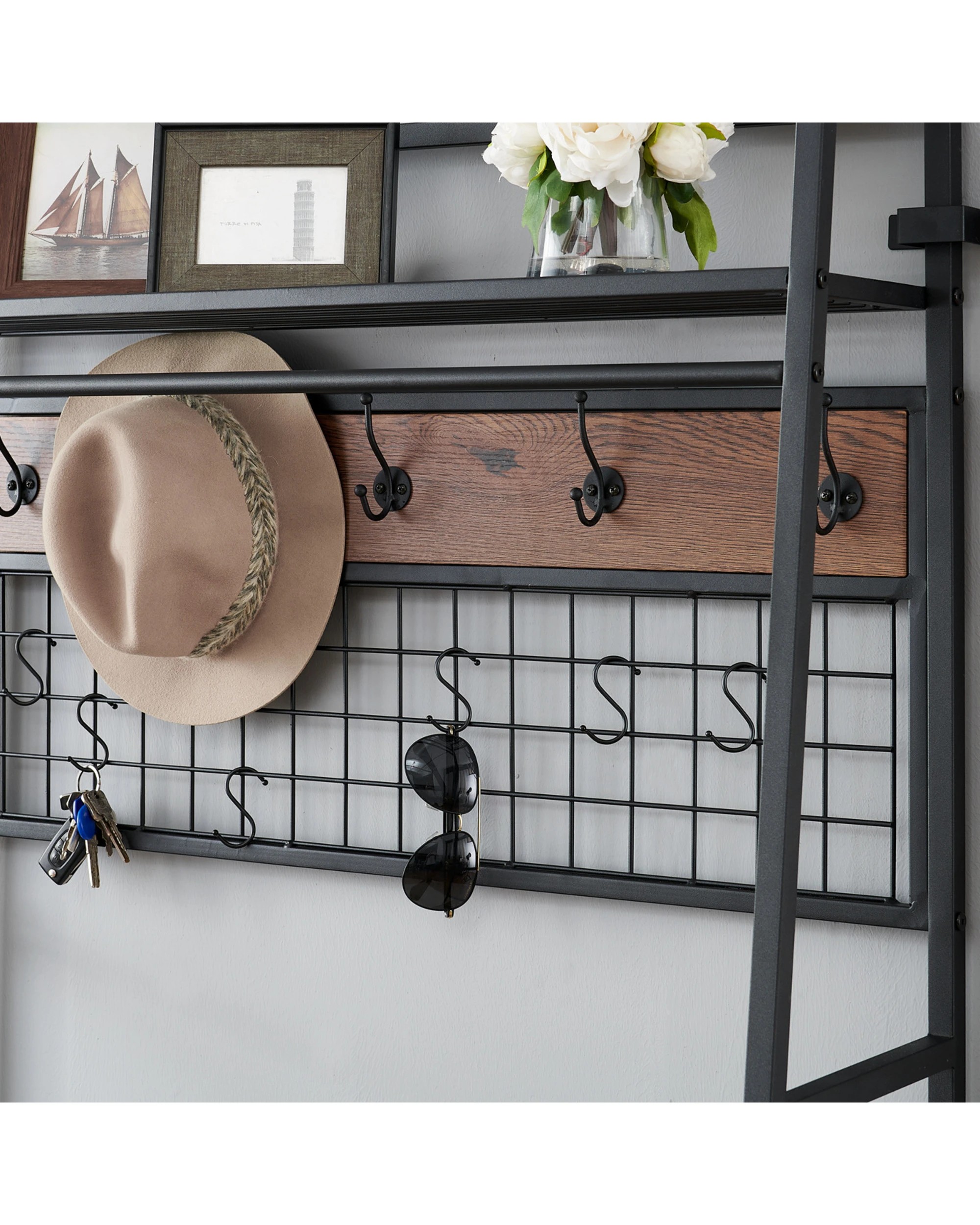 4 IHOMDEC 5-In-1 Hall Tree - Assorted, 4 of 7