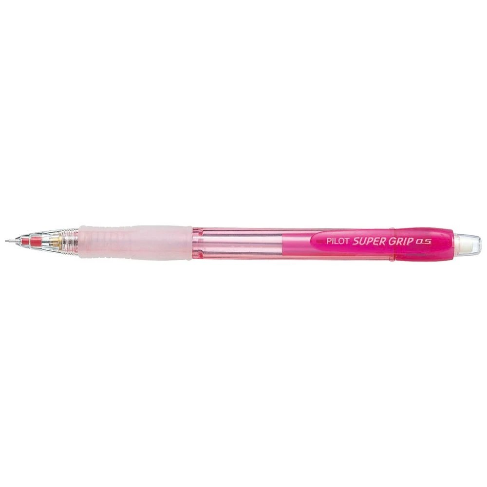 1 PILOT Supergrip Mechanical Pencil 0.5mm Neon Red, 1 of 1