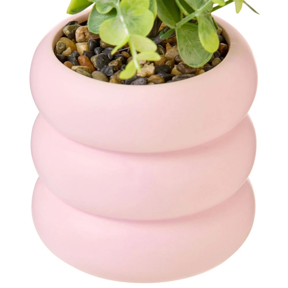 3 Officeworks Raspberry Faux Ceramic Plant, 3 of 3