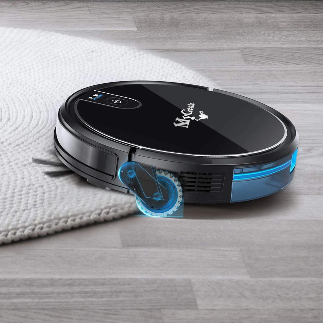 3 MyGenie XSonic Wifi Pro Robotic Vacuum Cleaner Carpet Wet Dry Mopping - Black, 3 of 4