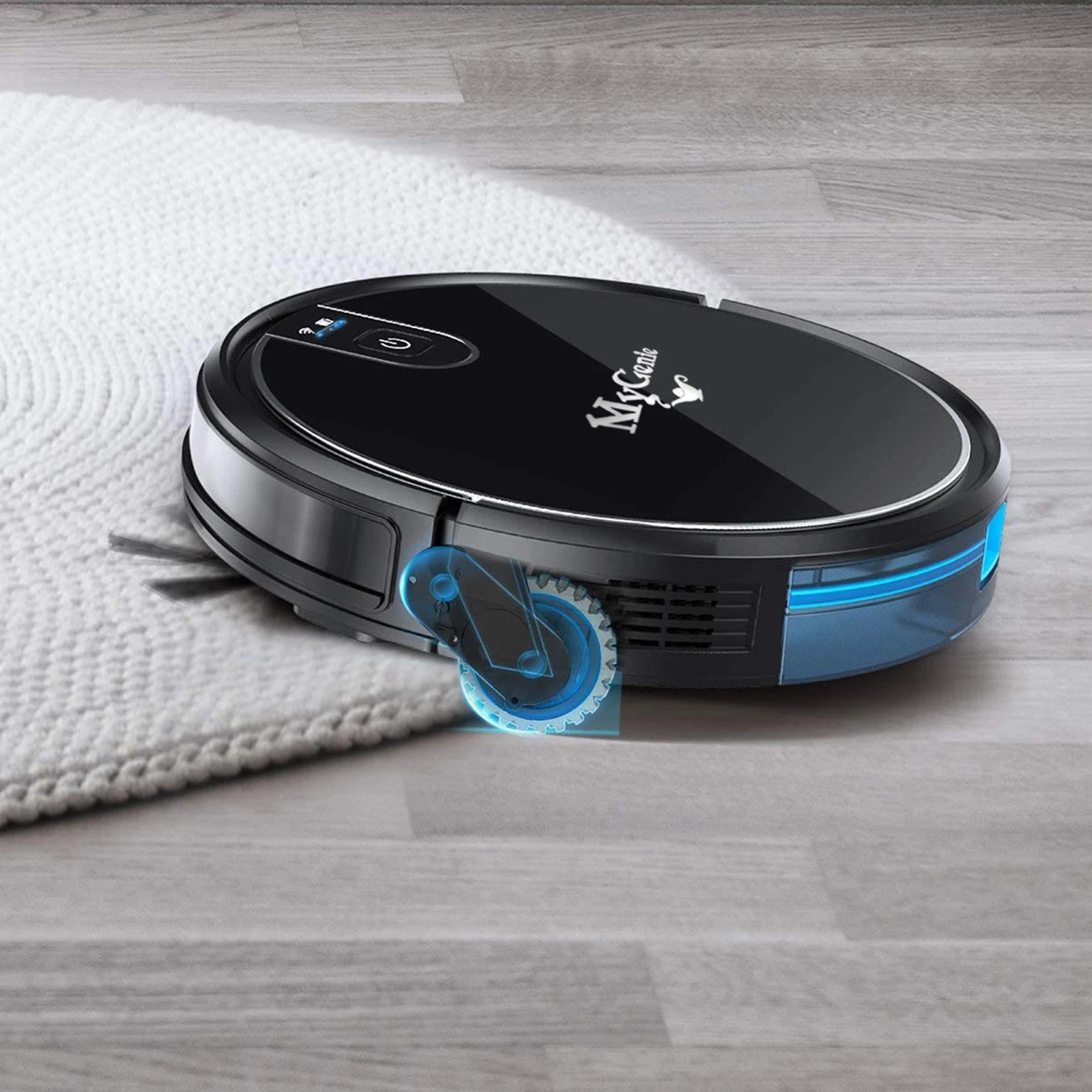 3 MyGenie XSonic Wifi Pro Robotic Vacuum Cleaner Carpet Wet Dry Mopping - Black, 3 of 10