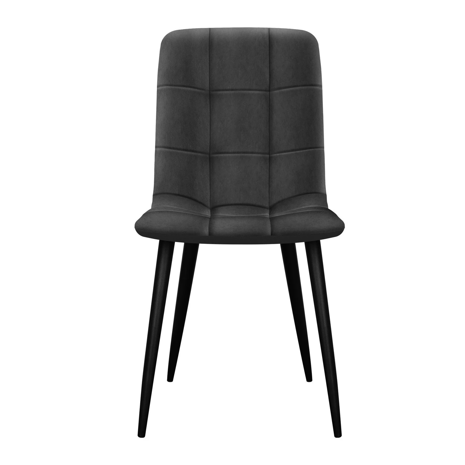 6 Alfordson 4x Dining Chair Kitchen Lounge Cafe Elegant Retro Seat Suede Dark - Grey, 6 of 10