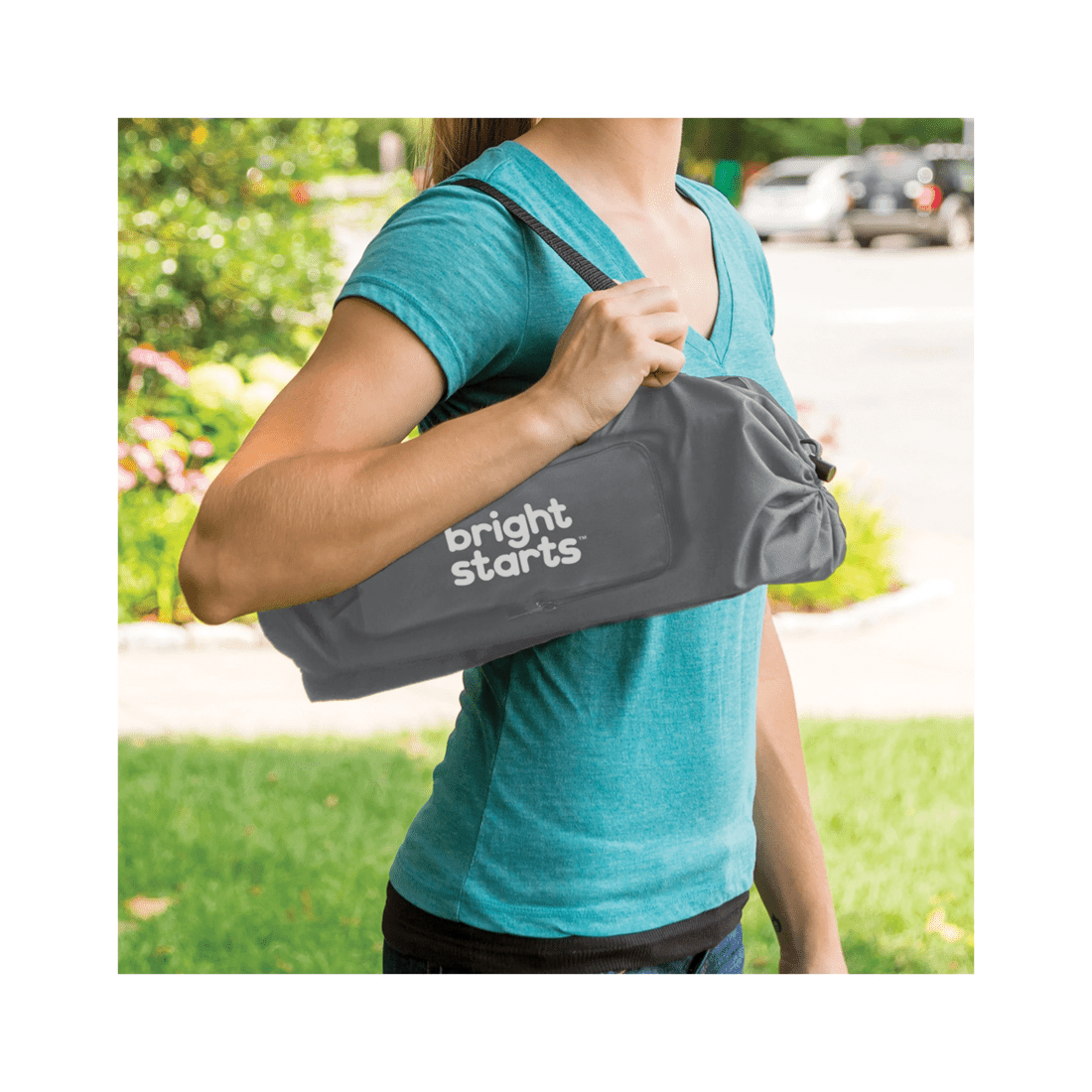 6 Bright Starts Pop N Sit Baby Portable Booster Seat 6 Months Plus - Grey, 6 of 6