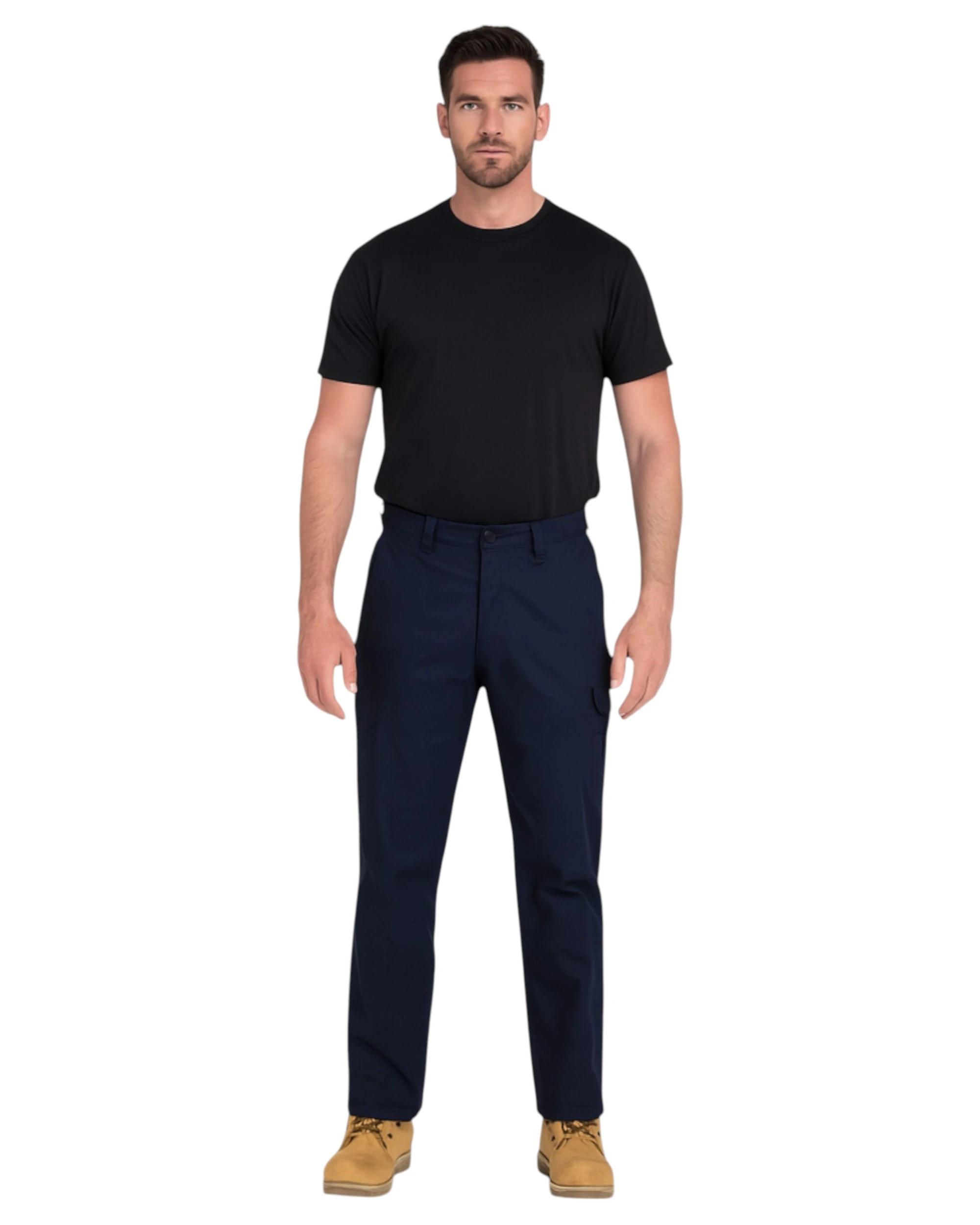 7 Hard Yakka Mens Core Basic Stretch Cargo Pant Workwear Navy NAVY, 7 of 7