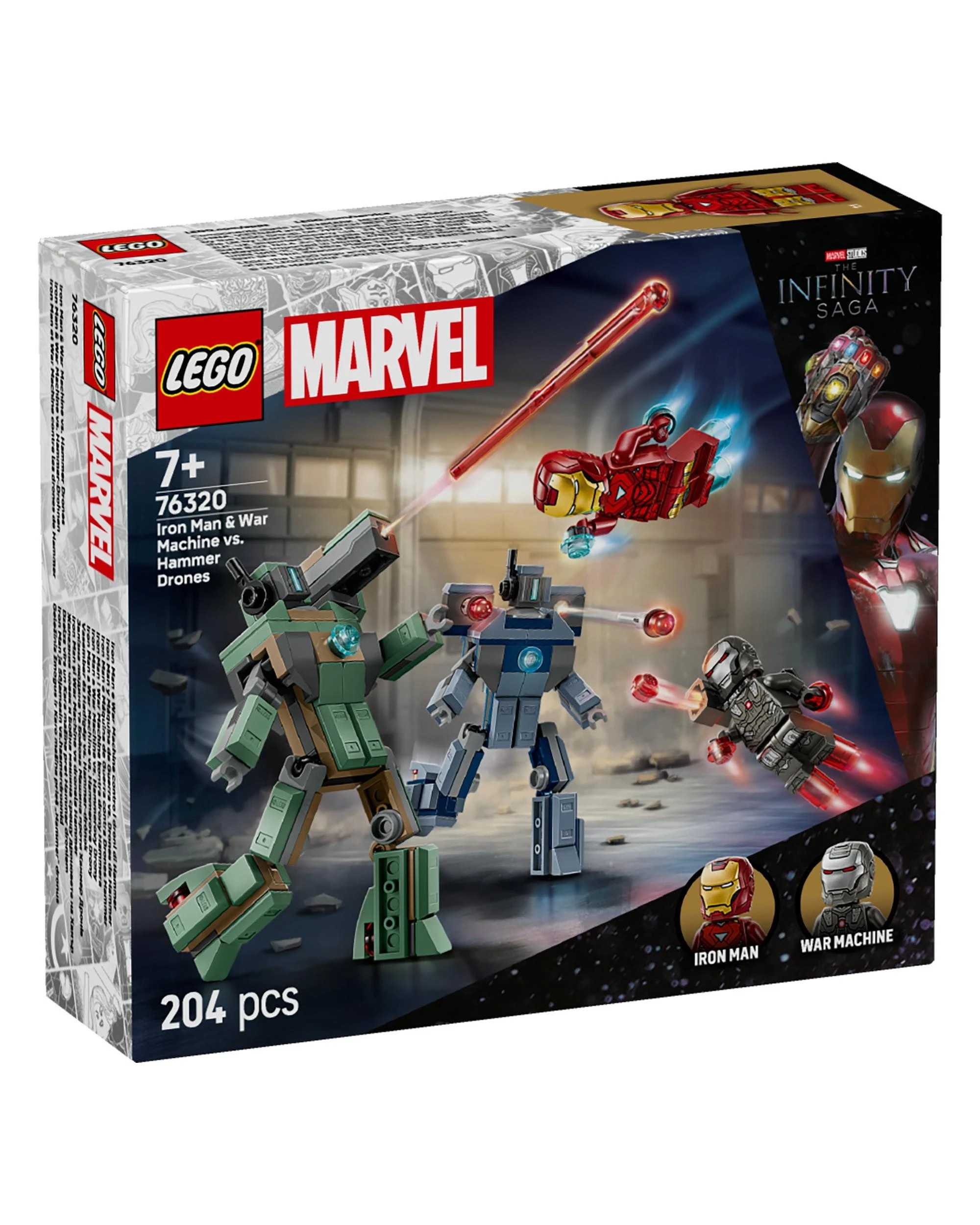 6 LEGO Marvel Iron Man and War Machine vs Hammer Drones - 76320, 6 of 10