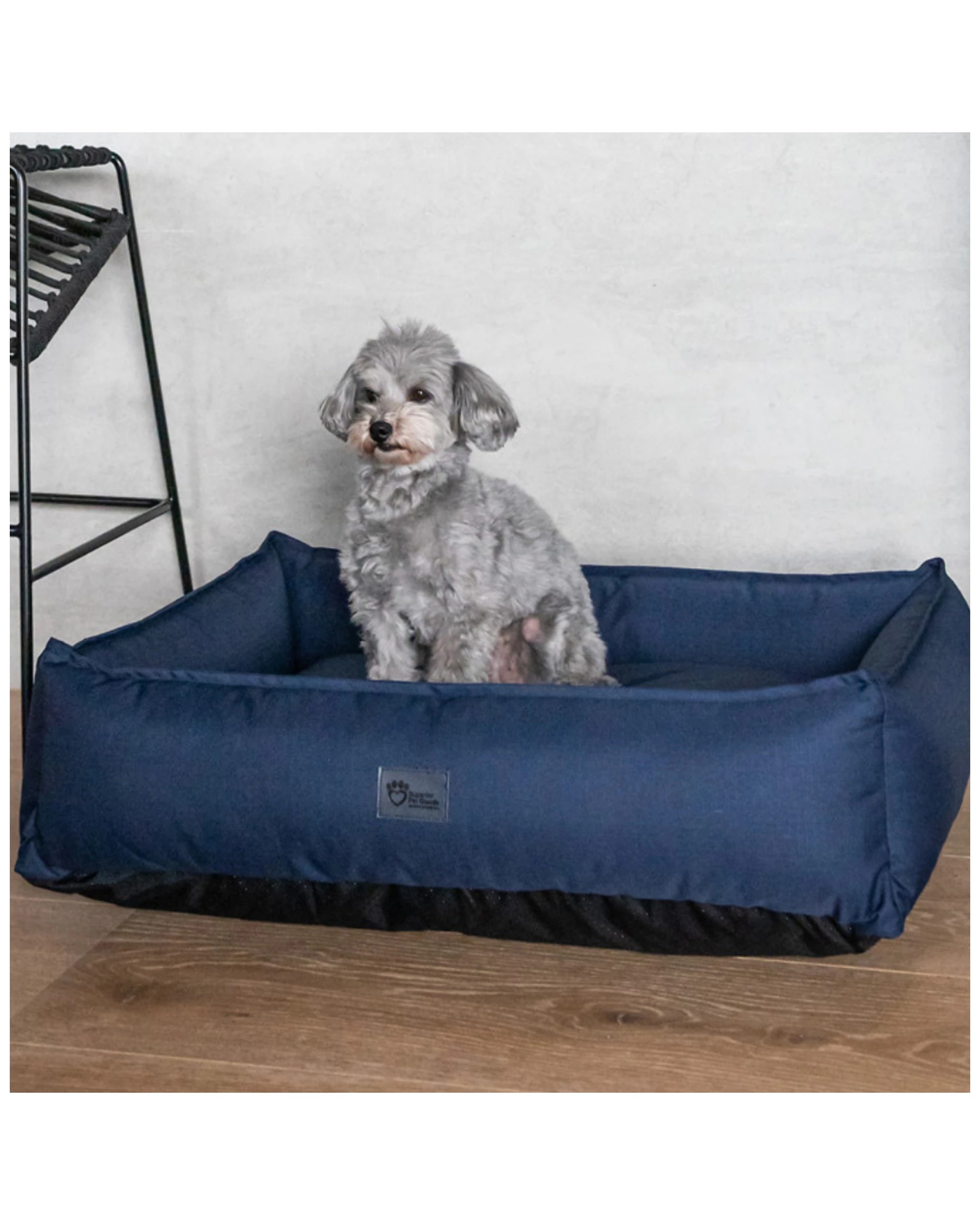4 Superior Pet Goods Ripstop Dog Lounger Bed Mini Tear Resistant Recycled - Blue, 4 of 4