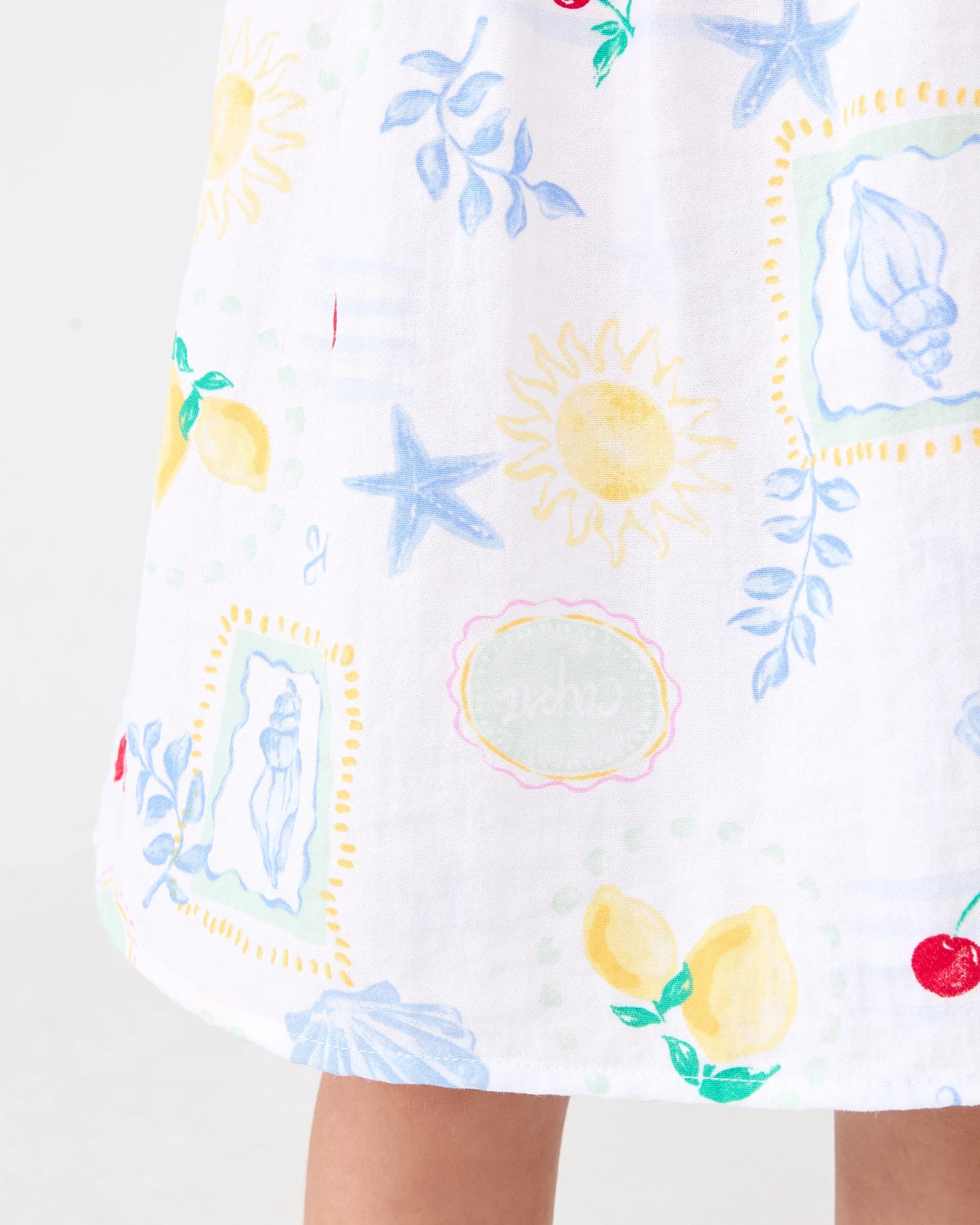 6 Smocked Dress Wht Costal, 6 of 8