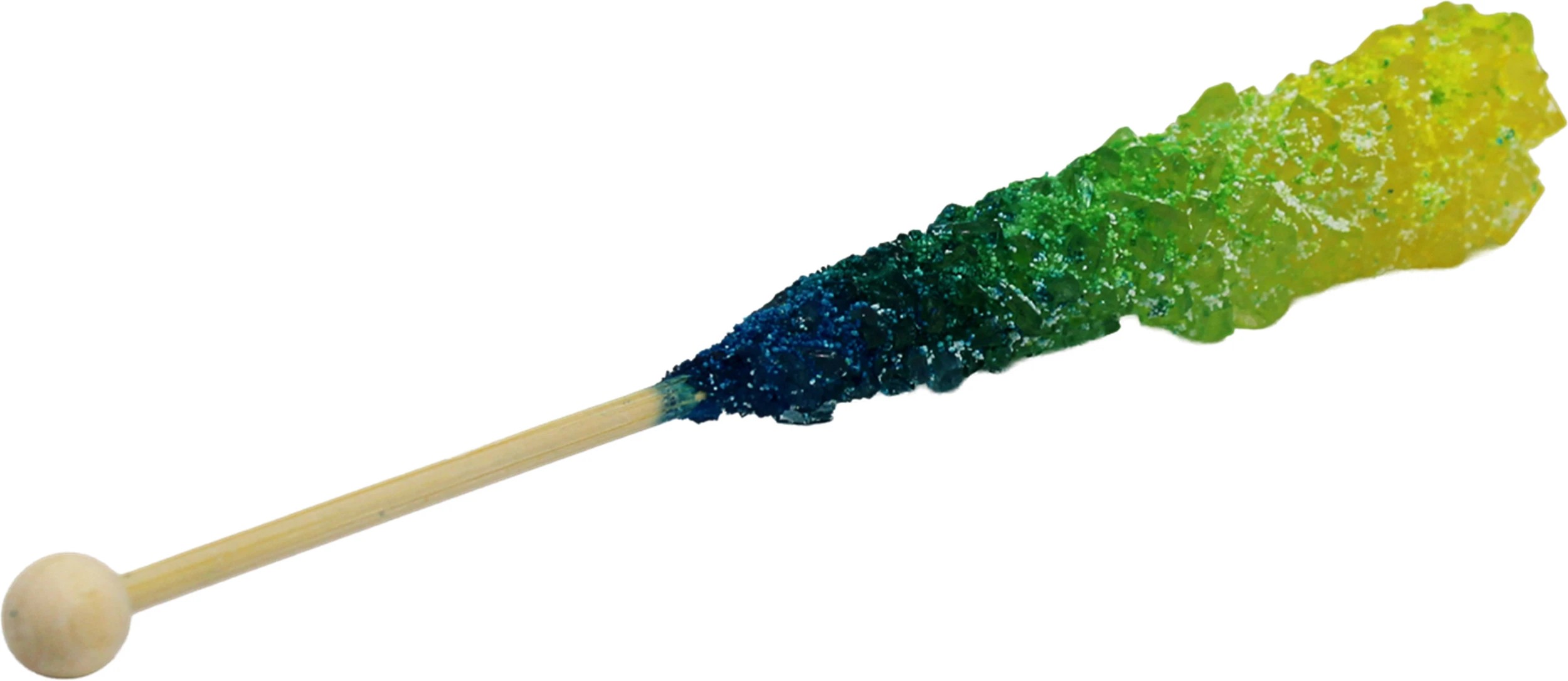 2 6 Pack Sweet Vibes Tri-Coloured Sour Rock Candy Sticks 90g - Lemon, Watermelon and Blue Raspberry, 2 of 3