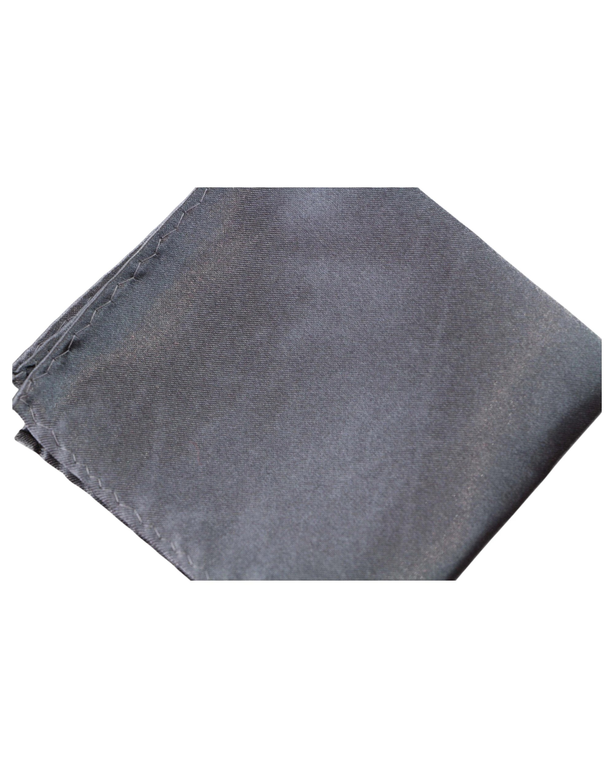 2 Zasel Mens Pocket Square - Silver, 2 of 3