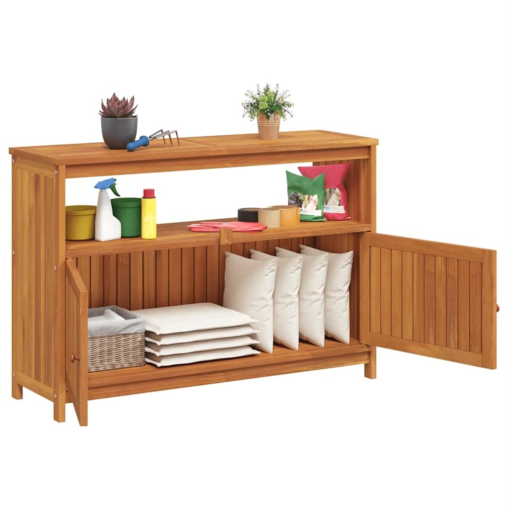 9 vidaXL Garden Console Table Ample Storage - Brown, 9 of 9