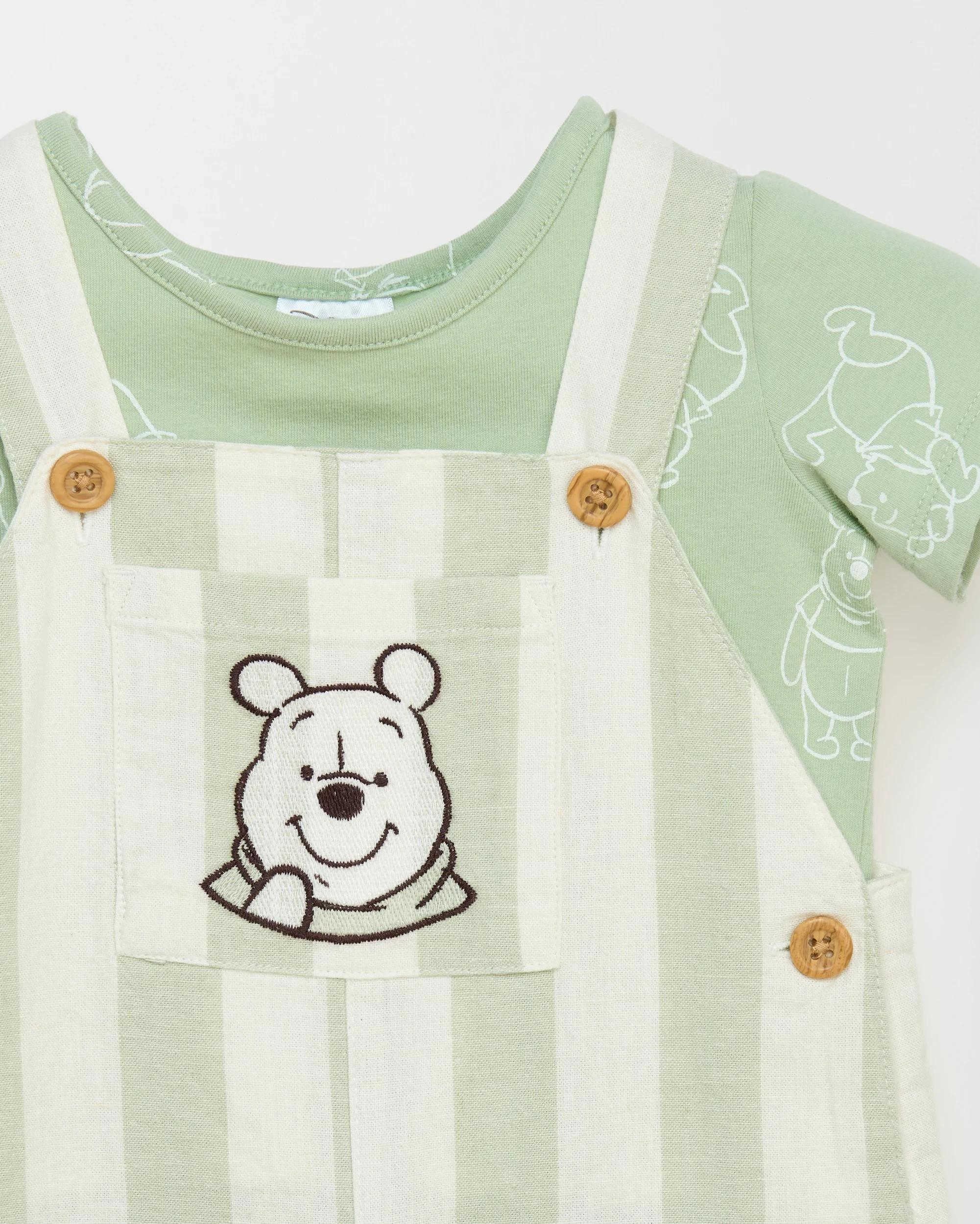 3 Disney Winnie The Pooh Baby Shortall Set WINNIE THE POOH, 3 of 3