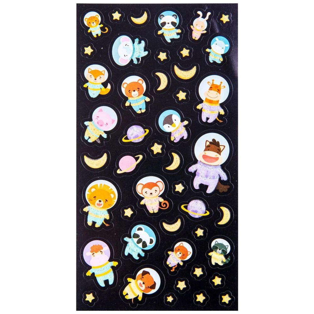 2 Learning Can Be Fun Cosmic Critters Glow in the Dark Stickers, 2 of 3