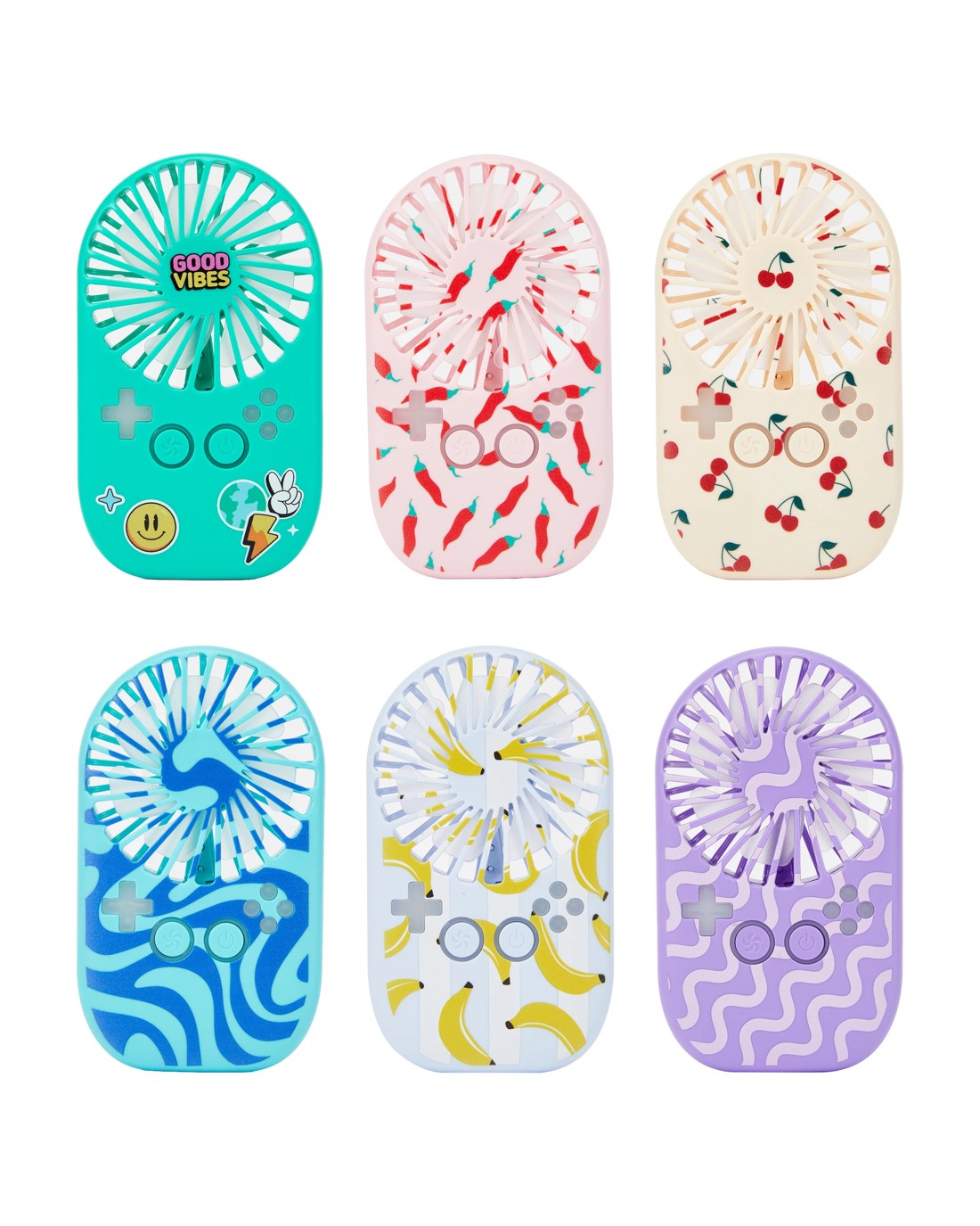 2 Printed Gaming Fan - Assorted, 2 of 10