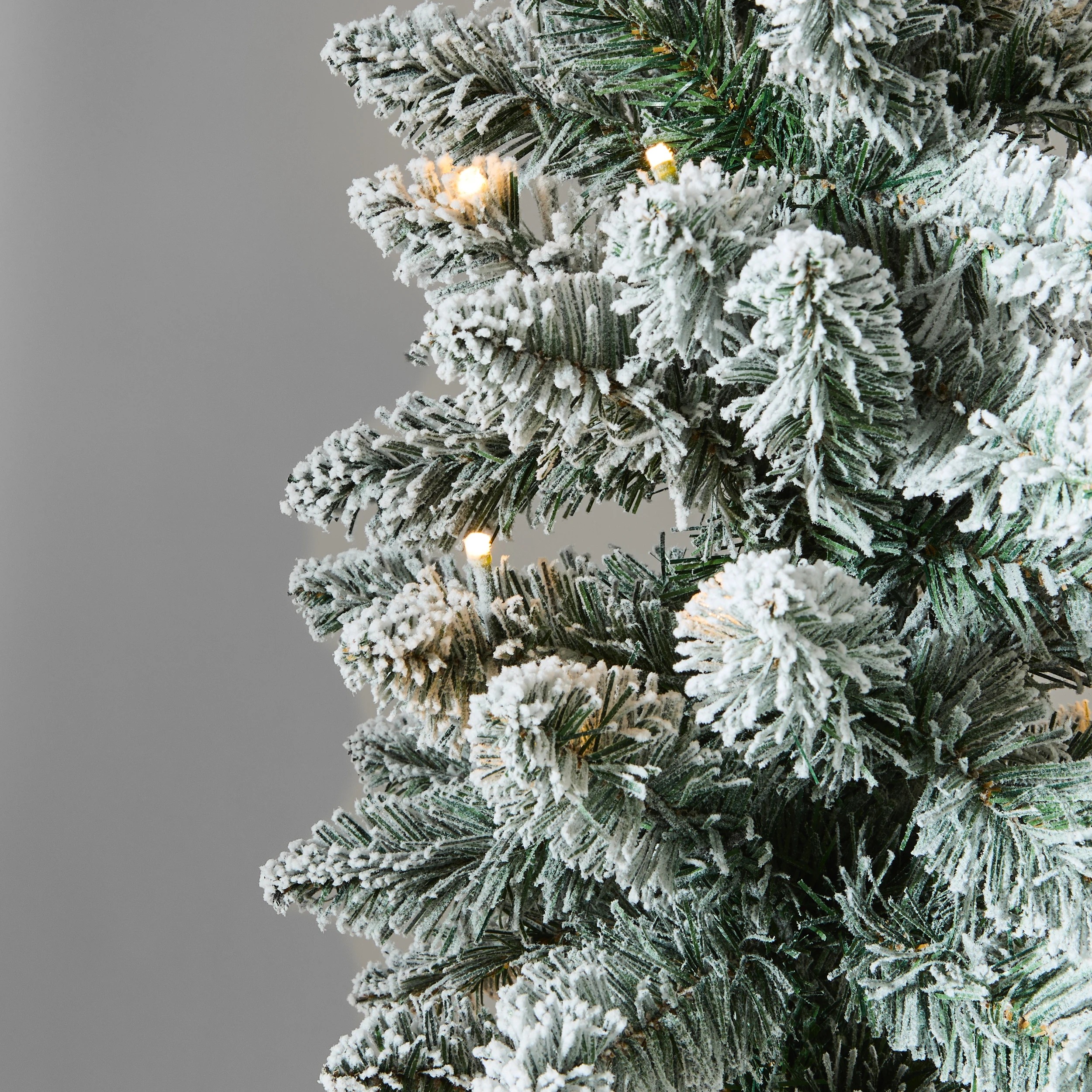 4 Set of 3 Snowy Prelit Potted Christmas Trees, 4 of 7