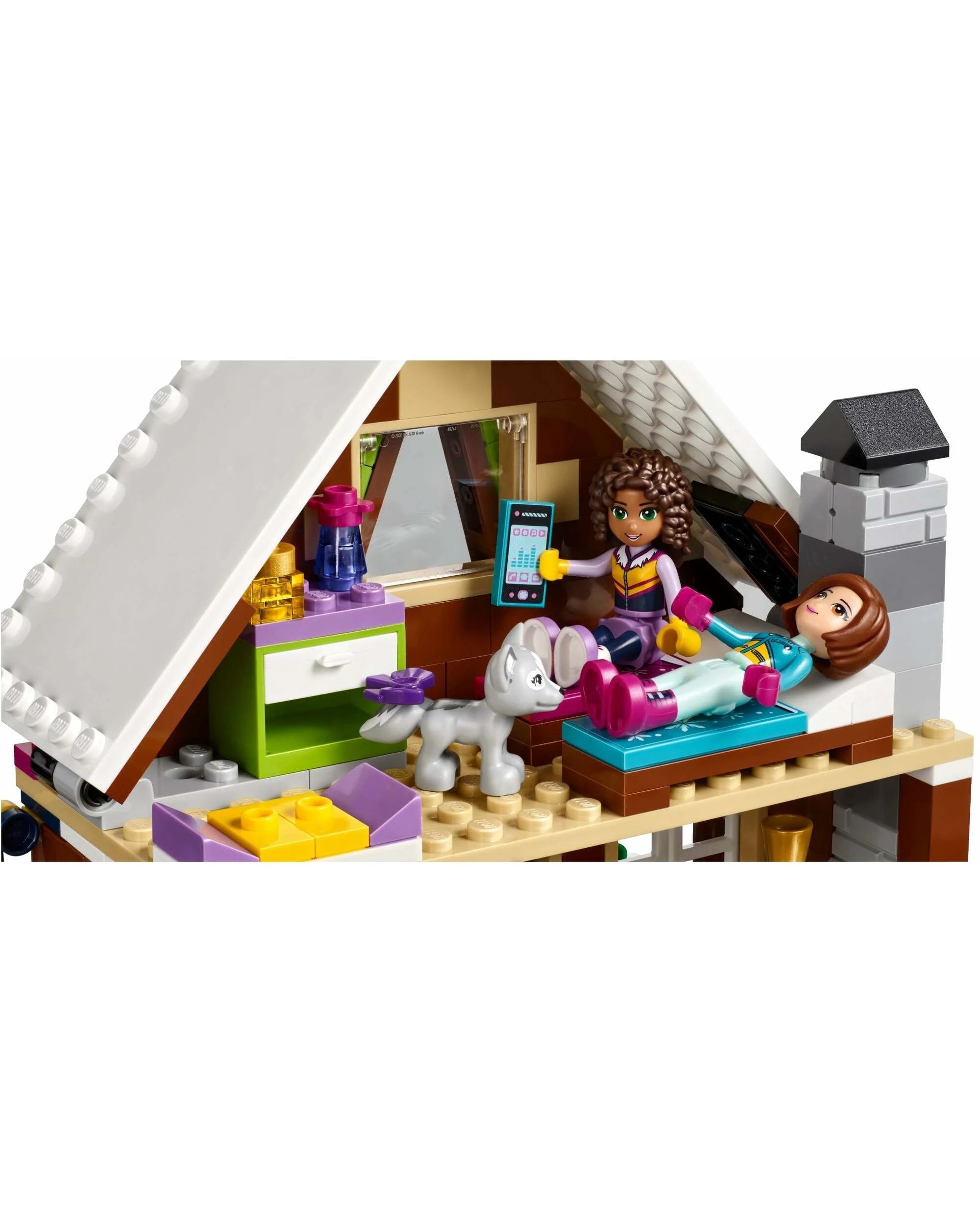 5 LEGO 41323 Snow Resort Chalet with Hot Tub & Snowmobile, 5 of 5