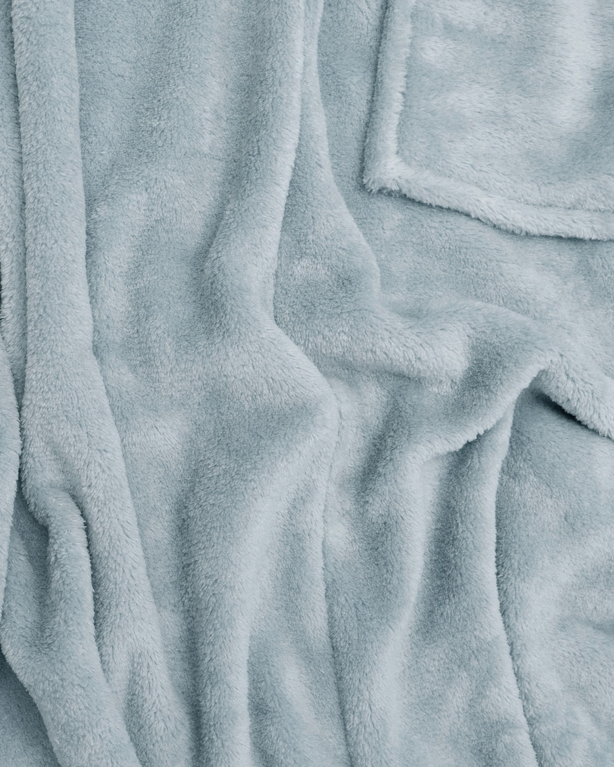 5 Bambury Microplush Soft Cosy Throw Rug Steel - Blue, 5 of 5