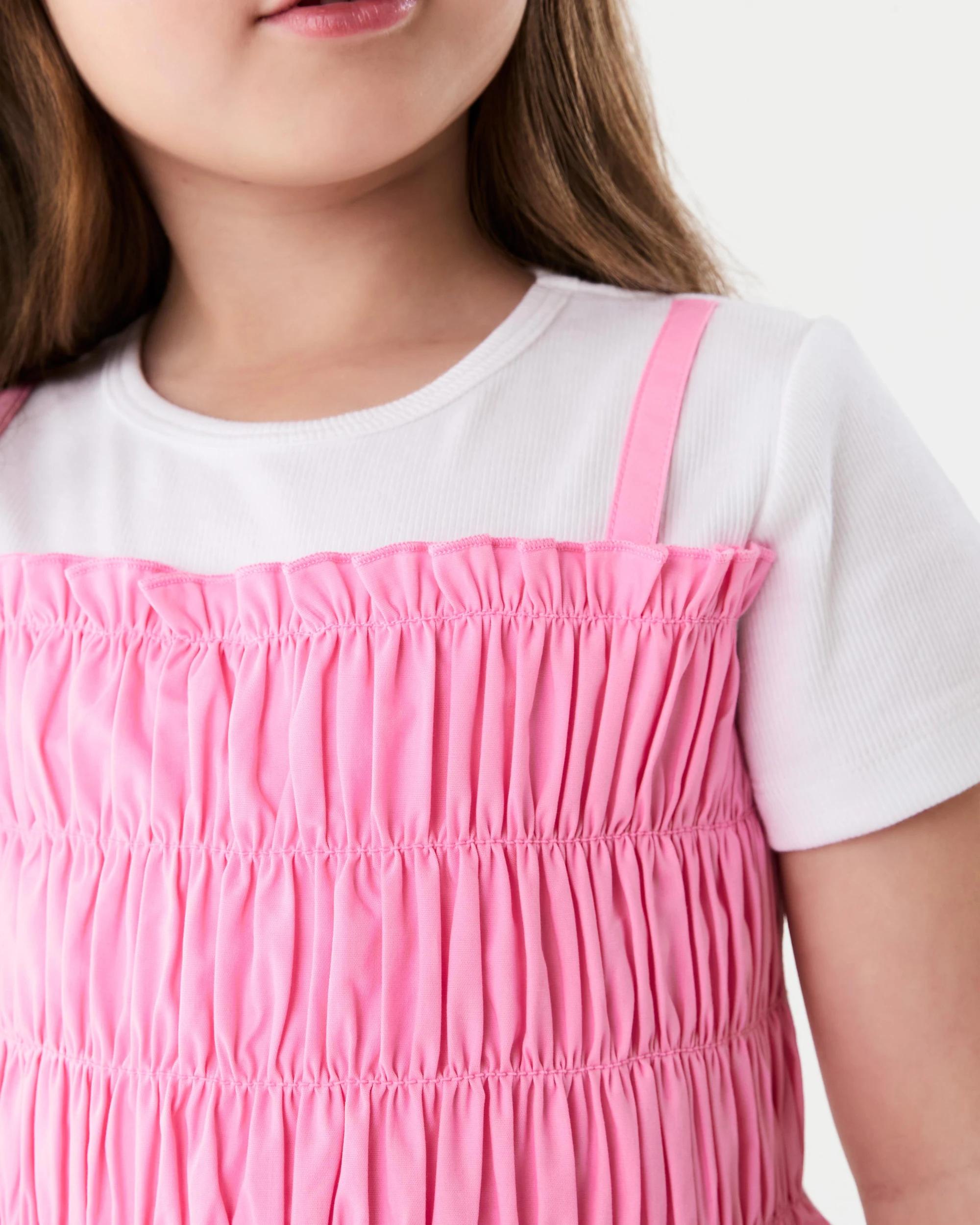 4 2-in-1 Short Sleeve T-shirt Pris Pink, 4 of 6