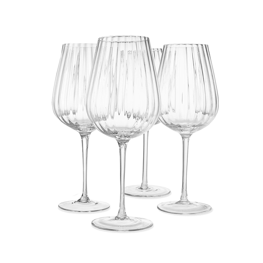 1 4 Ripple Wine Glasses, 1 of 7