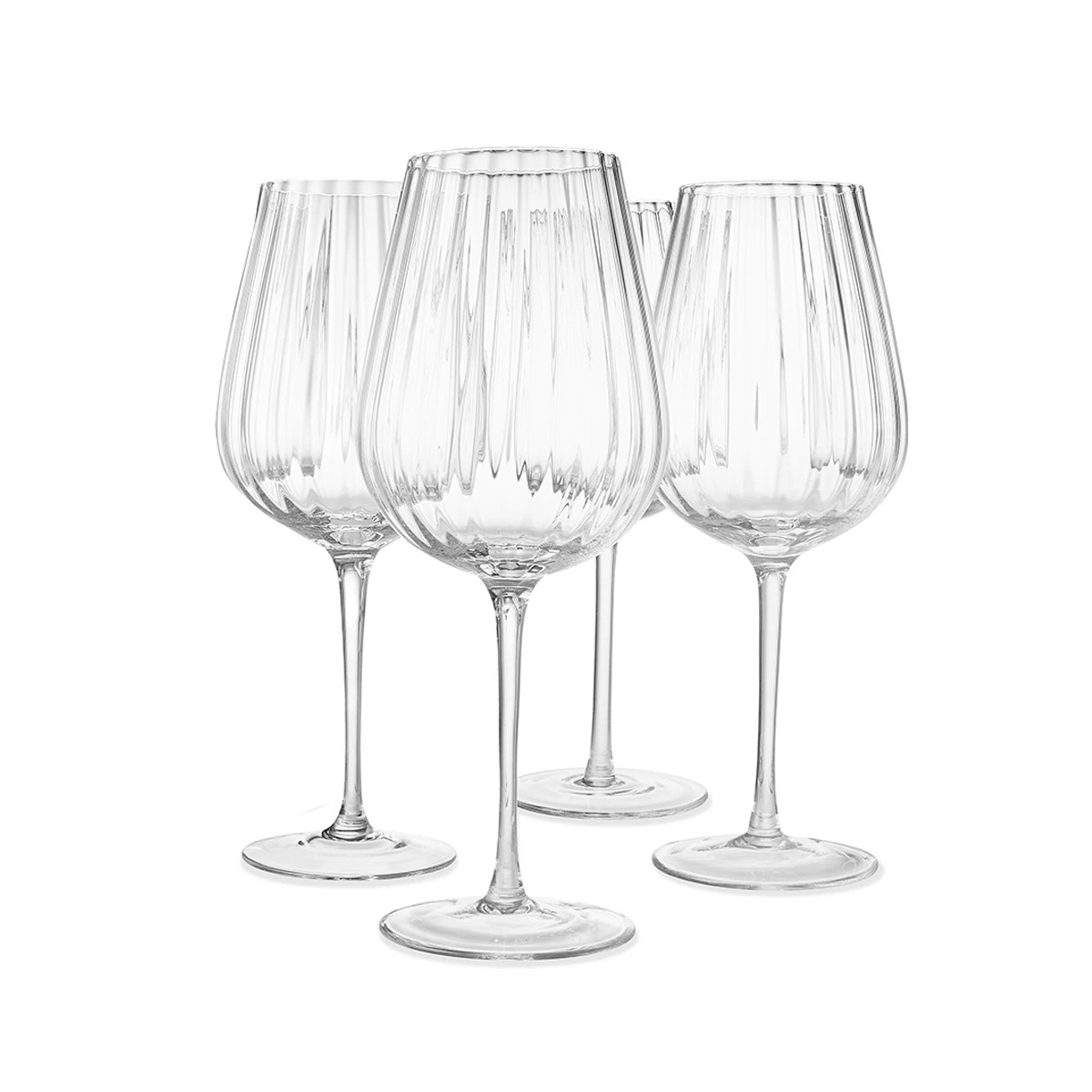 1 4 Ripple Wine Glasses, 1 of 7