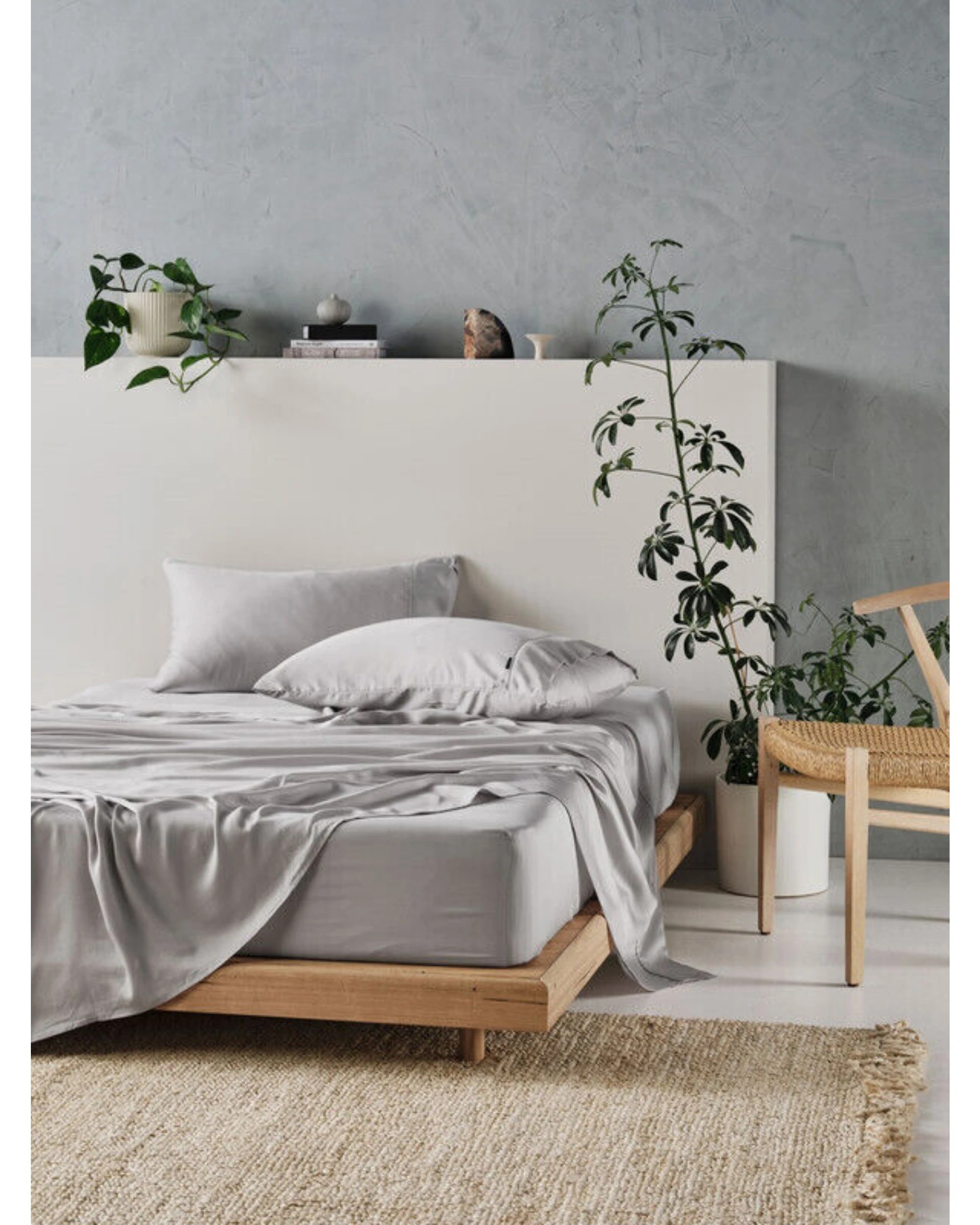 1 Linen House Tencel Sheet Set - Queen Bed - Silver, 1 of 4