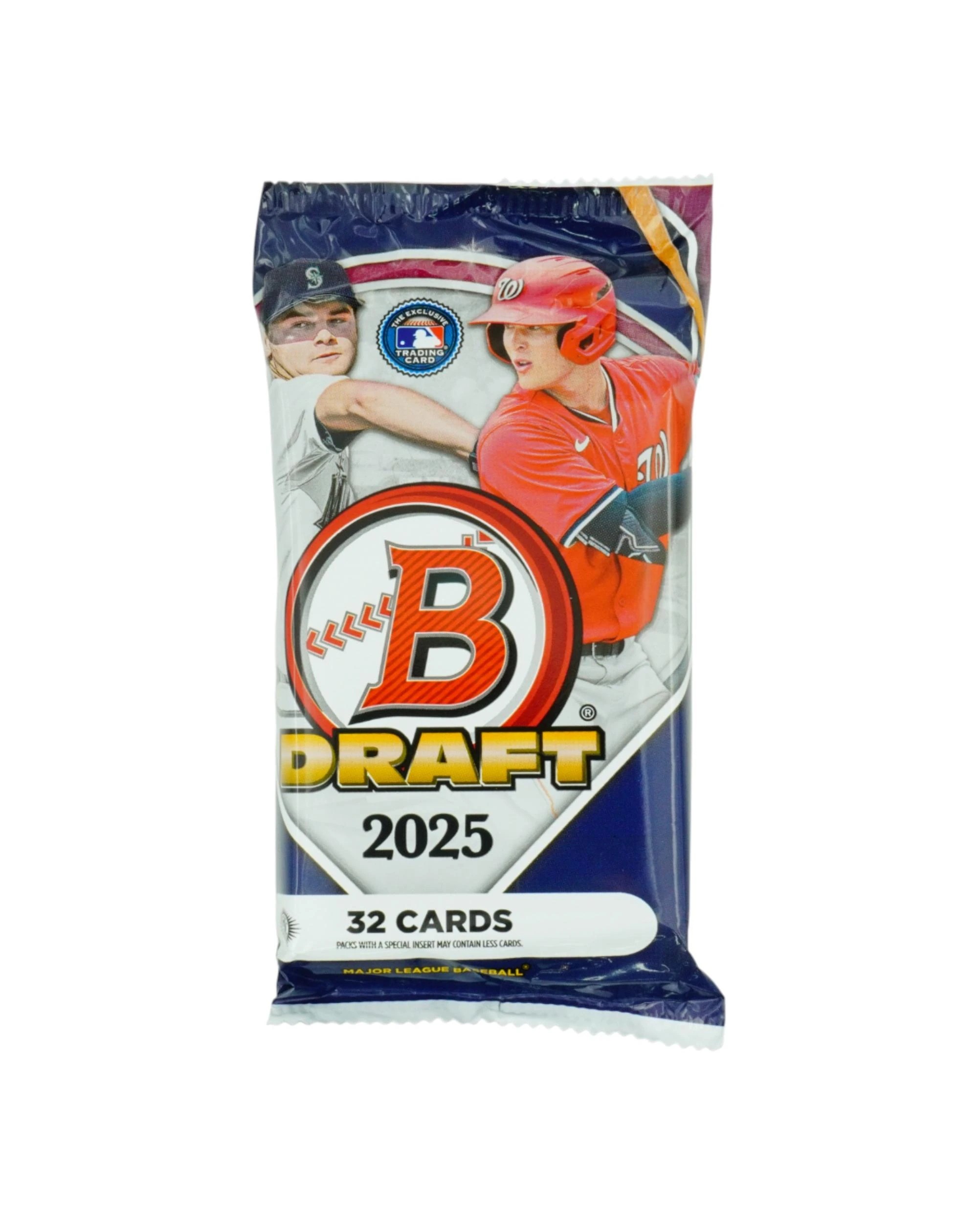1 Topps 2025 MLB Bowman Baseball Draft Hobby Pack, 1 of 8