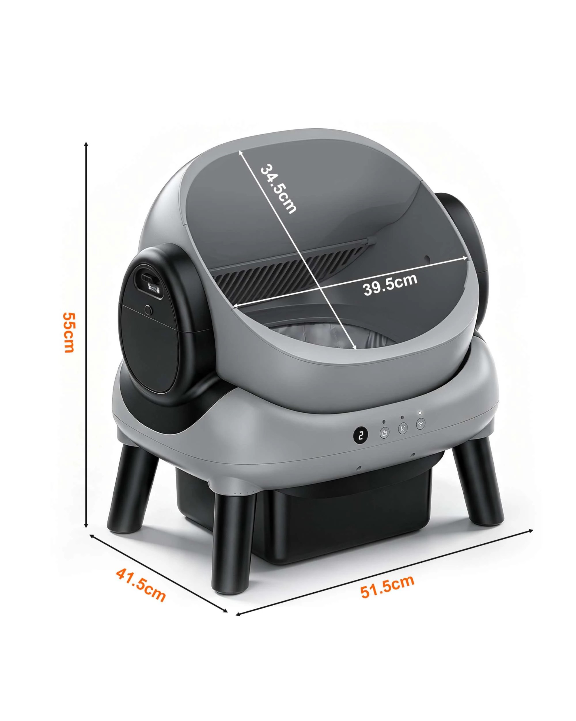 10 Advwin Automatic Open‑Top Cat Litter Box, Self‑Cleaning Design with APP Control, 10 of 10